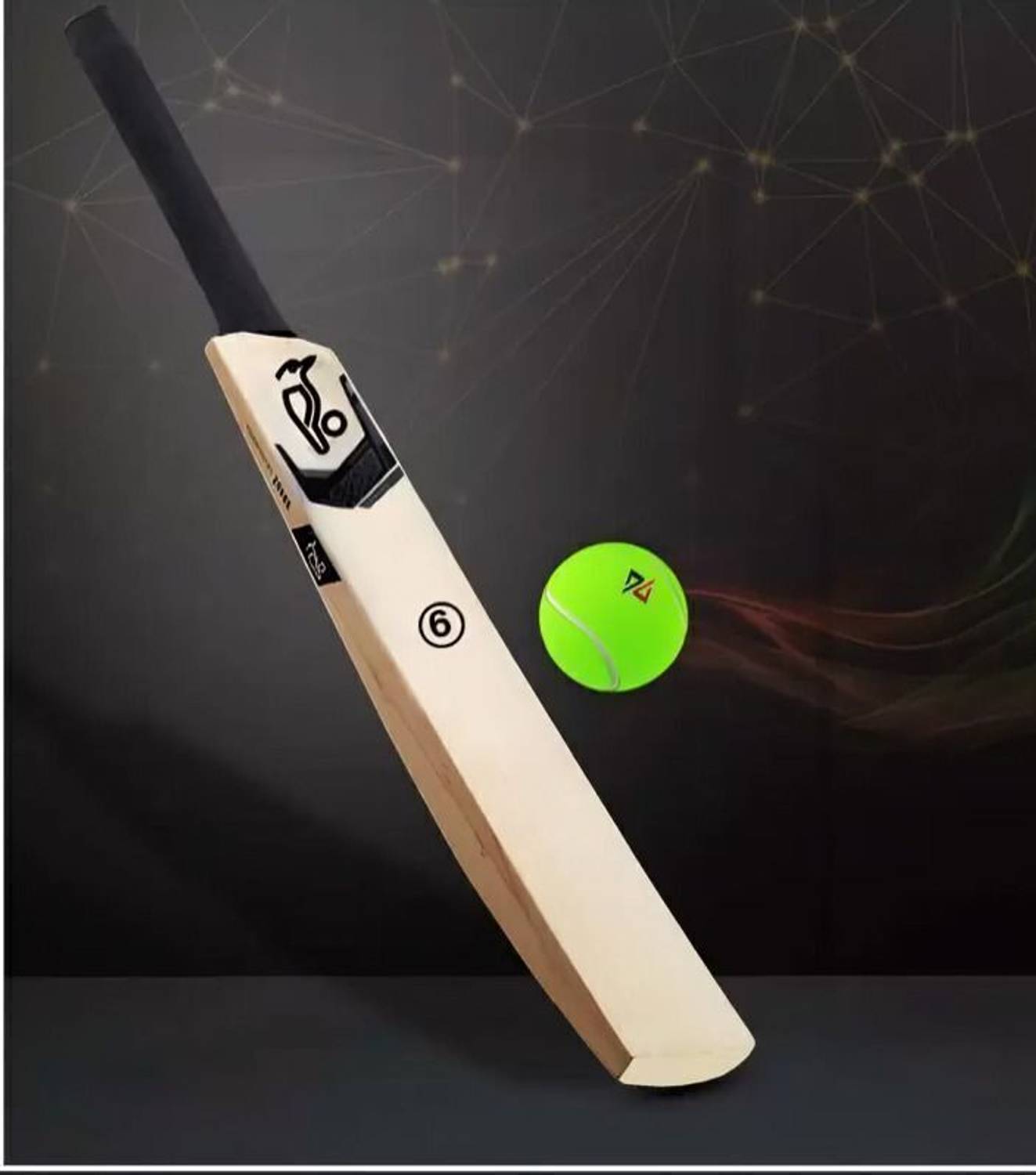 R V Sports Kookaburra Black Edition Cricket Bat - Image 4