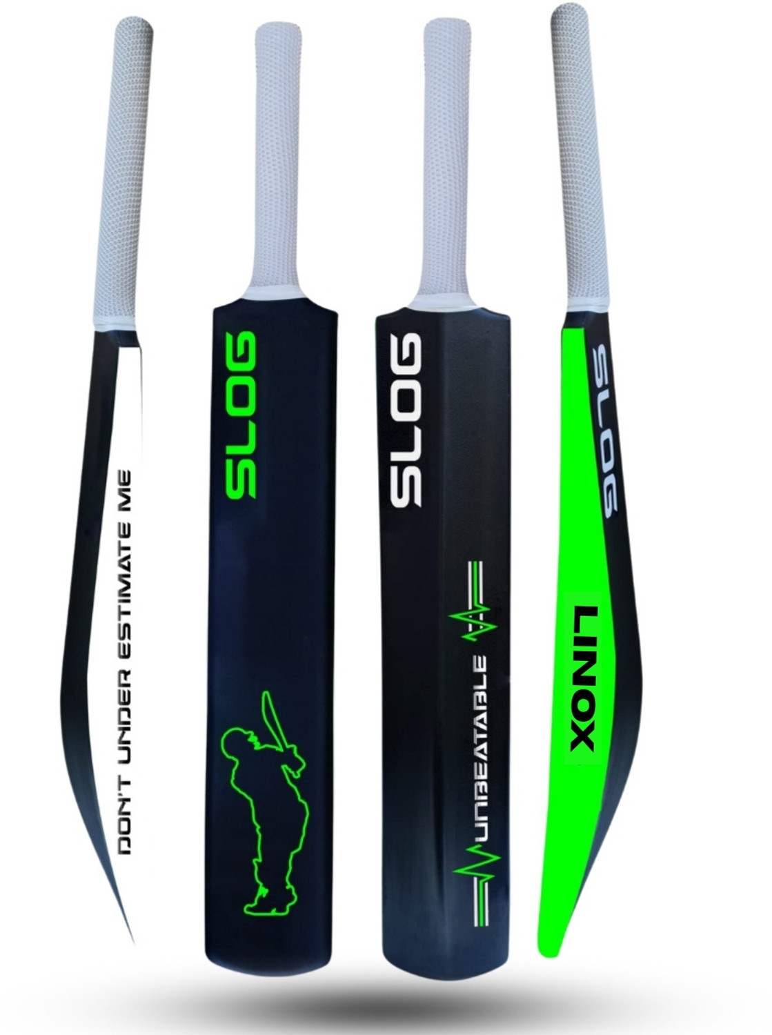 Image of LINOX THE ORIGINAL Slog Full Size (Ideal for 15+) Hard PLastic For tennis Ball PVC /Plastic Cricket Bat For 15+ Yrs