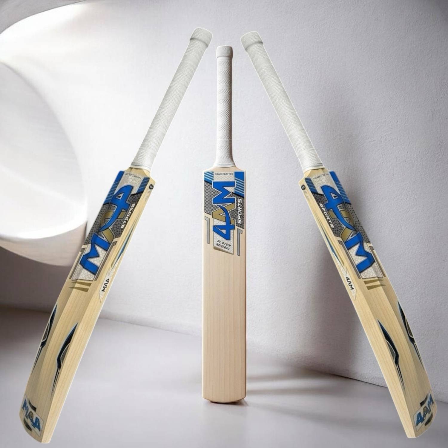 4am sports NEW EDITION PRO CRICKET BAT Poplar Willow Cricket  Bat For 11 - 13 Yrs