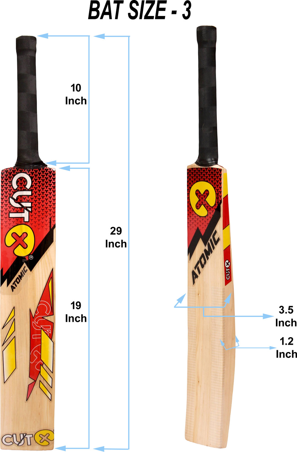 Image of CUTX Cricket Kit Baby, Legguard, Glove, Thigh & Arm Pad, Bat (Size Full for 18+ Yrs) Cricket Kit