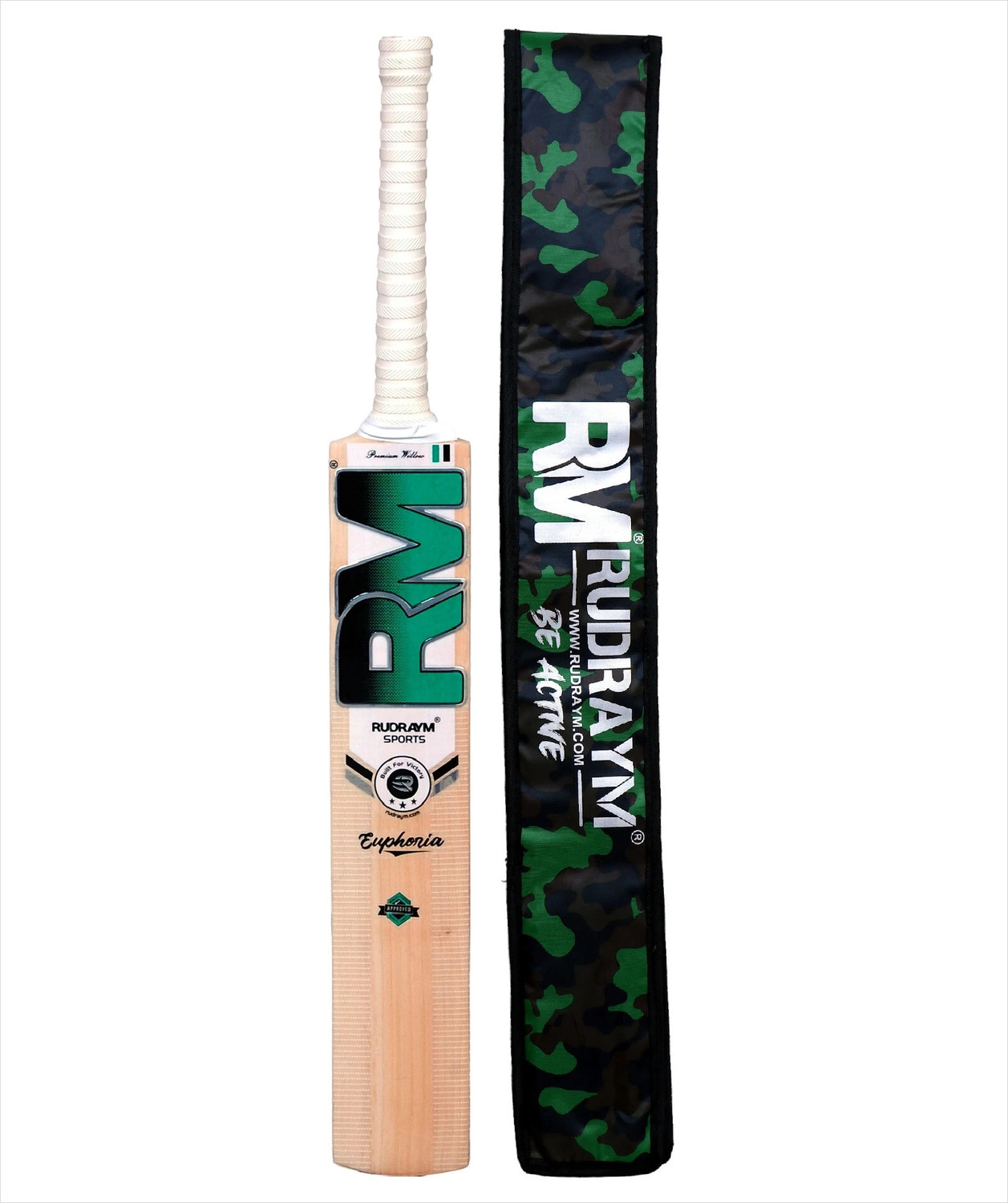 Image of RUDRAYM RM Euphoria Pre knocked English Willow Cricket Bat English Willow Cricket Bat For 15+ Yrs