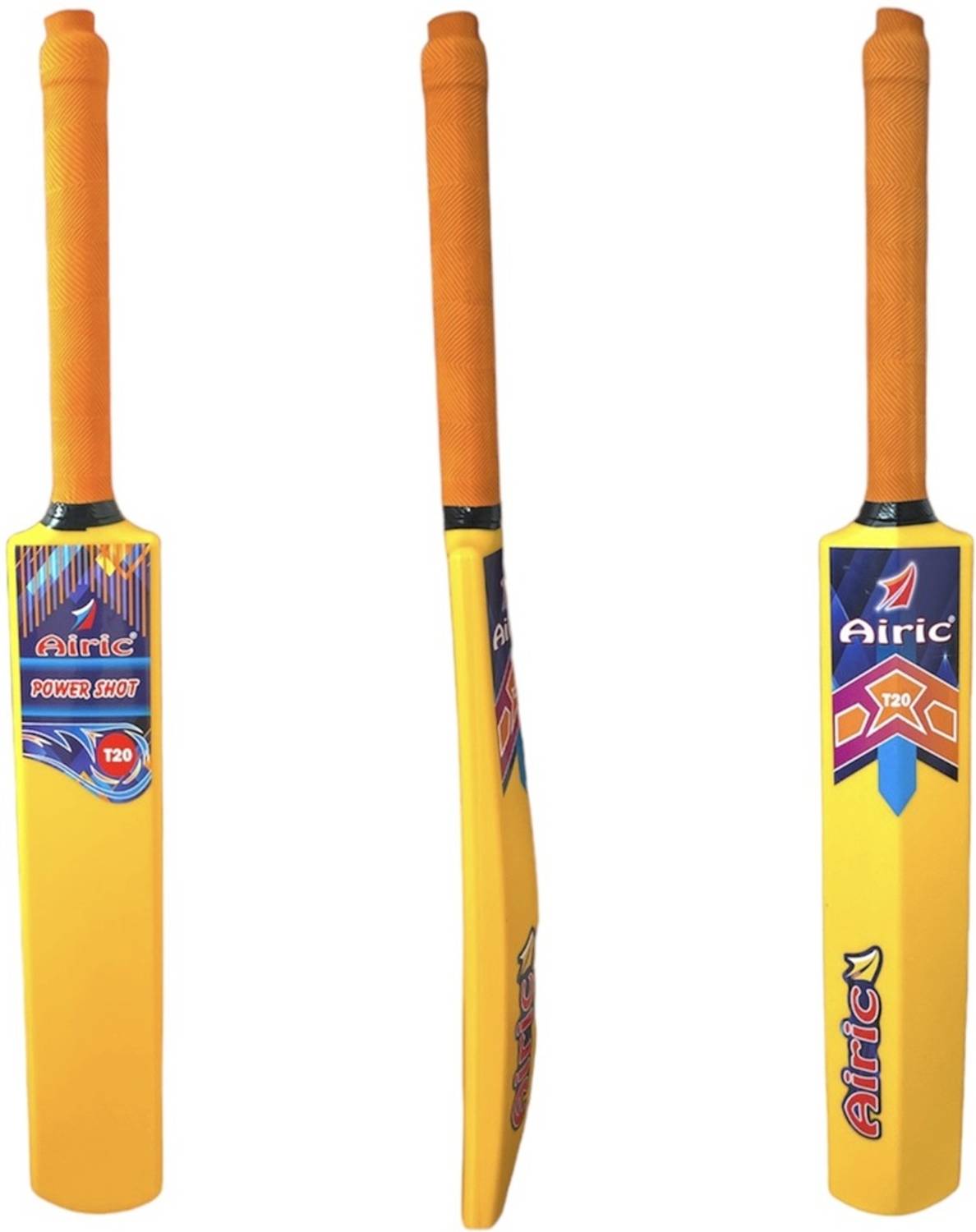 Airic T20 Trendy and Tough Size 4 PVC/Plastic Cricket Bat For 9 - 11 Yrs
