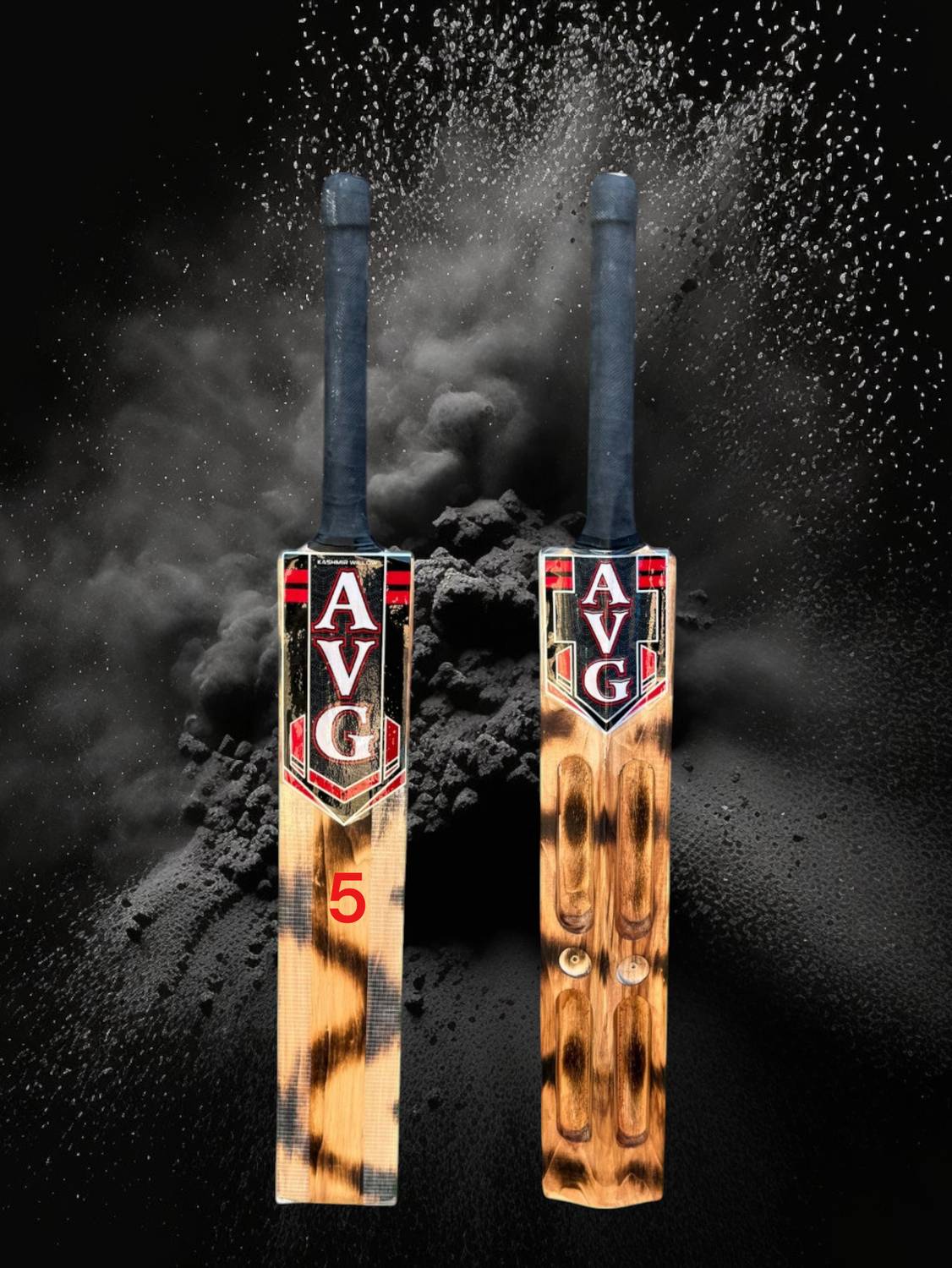 AVG Double Blade Popolar Willow Cricket Bat for Tennis Ball For 1