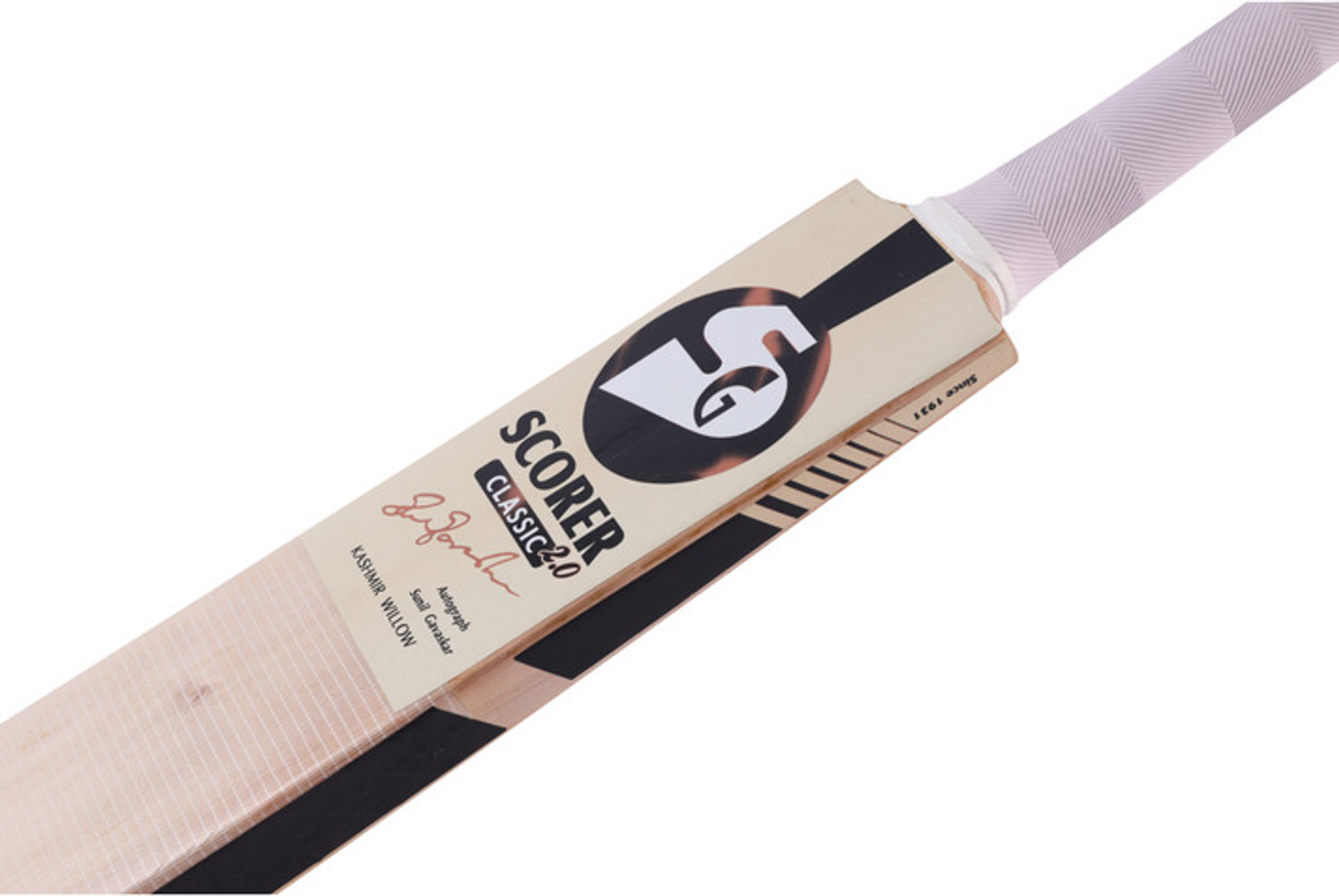 Image of Sansperial greenlands Sg scorer classic 2.0 short handle kashmir willow bat Kashmir Willow Cricket Bat For 15+ Yrs