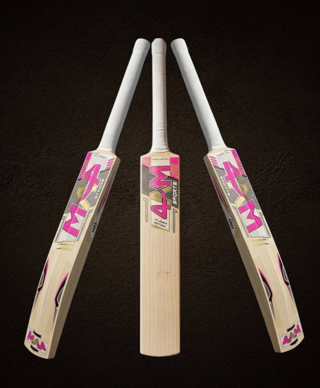 4am sports 4AM POPLAR SPORTS BAT Poplar Willow Cricket  Bat For 11 - 13 Yrs
