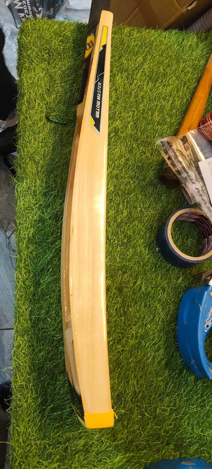 Image of Willow master Premium Quality Hard Tennis Waterproof Double Blade Scoop Kashmir Willow Cricket Bat For 15+ Yrs
