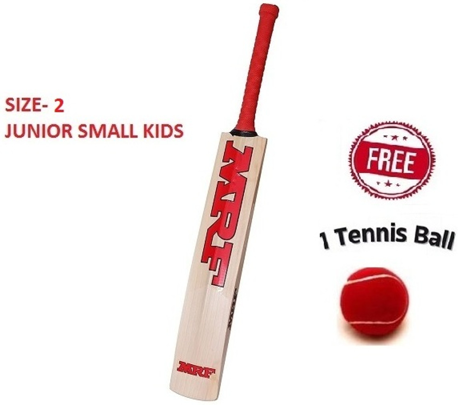 Image of MRF MF SLOG JUNIOR (SIZE-2) genius grand virat kohli signed Poplar Willow Cricket Bat For 6 - 7 Yrs