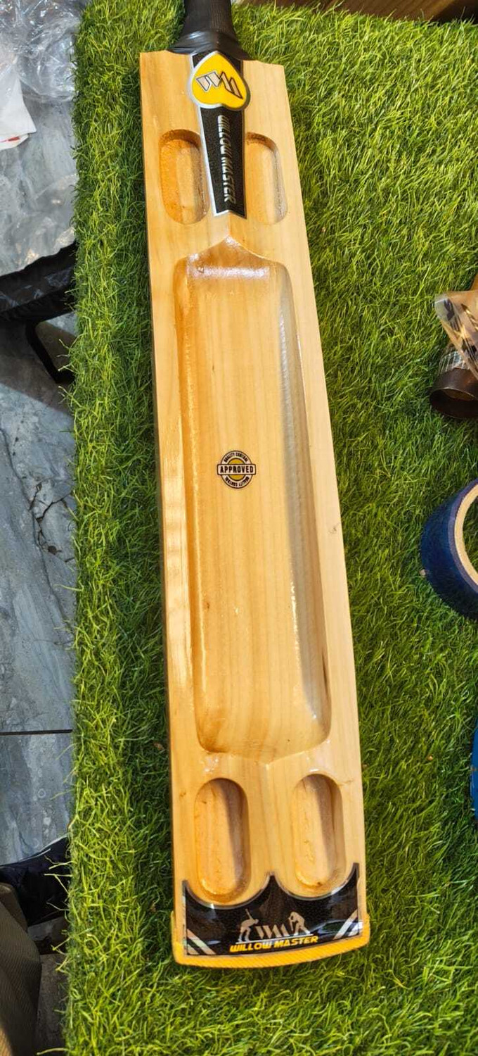 Image of Willow master Premium Quality Hard Tennis Waterproof Double Blade Scoop Kashmir Willow Cricket Bat For 15+ Yrs