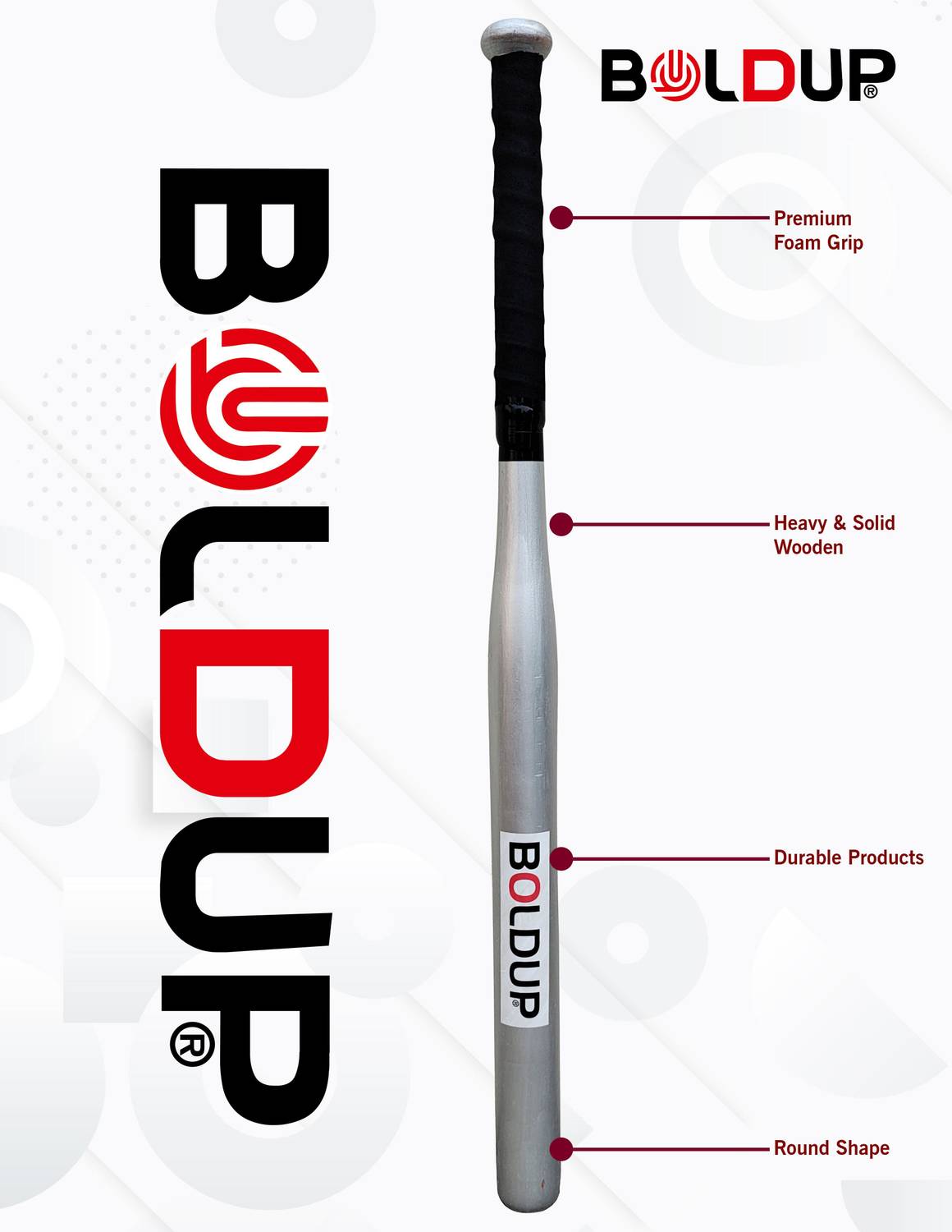 BOLDUP Willow Baseball Bat for Self-Defense - Image 2