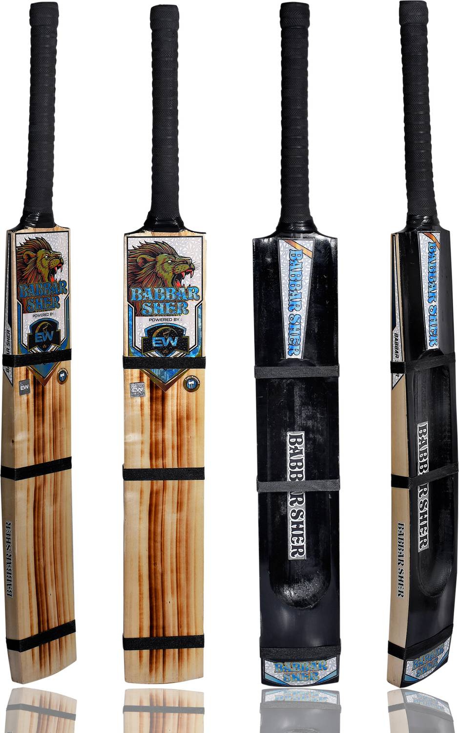 EWSPORTS black burn Kashmir Willow Cricket Bat For 15+ Yrs (1 kg