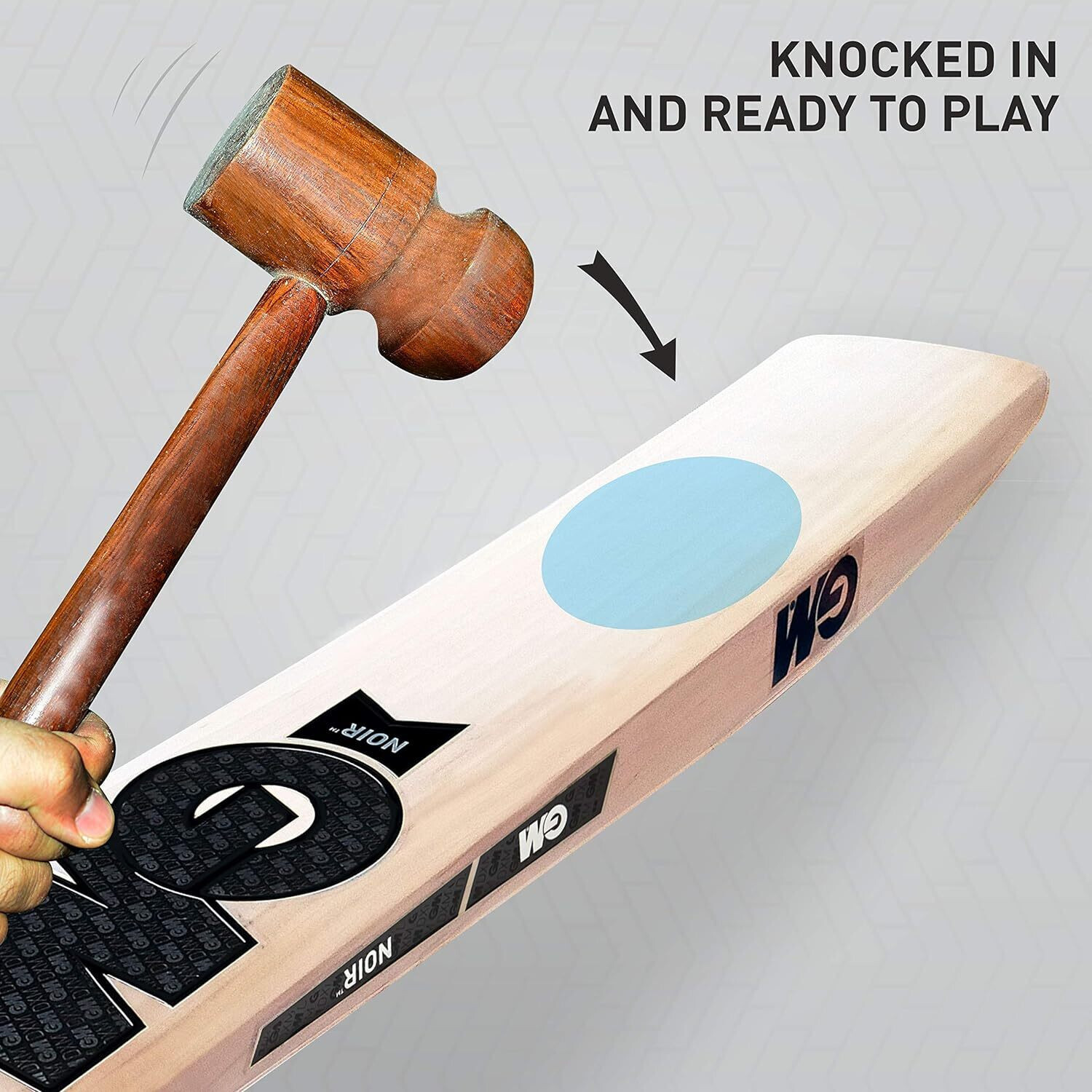 Image of FlexCore GM BLACK HARD TENNIS KASMIRI WILLOW BAT 900-1100g Kashmir Willow Cricket Bat For 15+ Yrs
