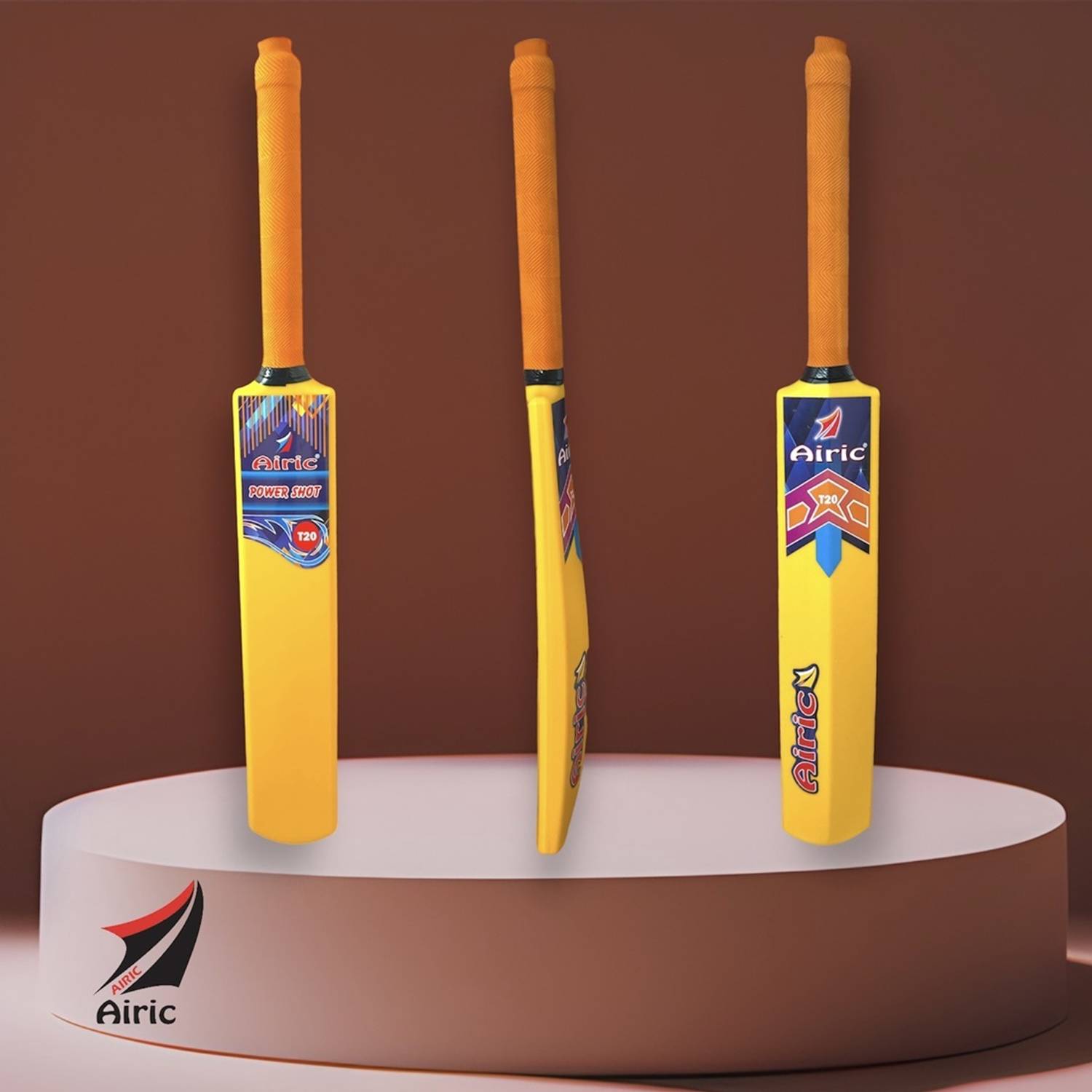 Airic T20 Trendy and Tough Size 6 PVC/Plastic Cricket Bat For 11 - 13 Yrs