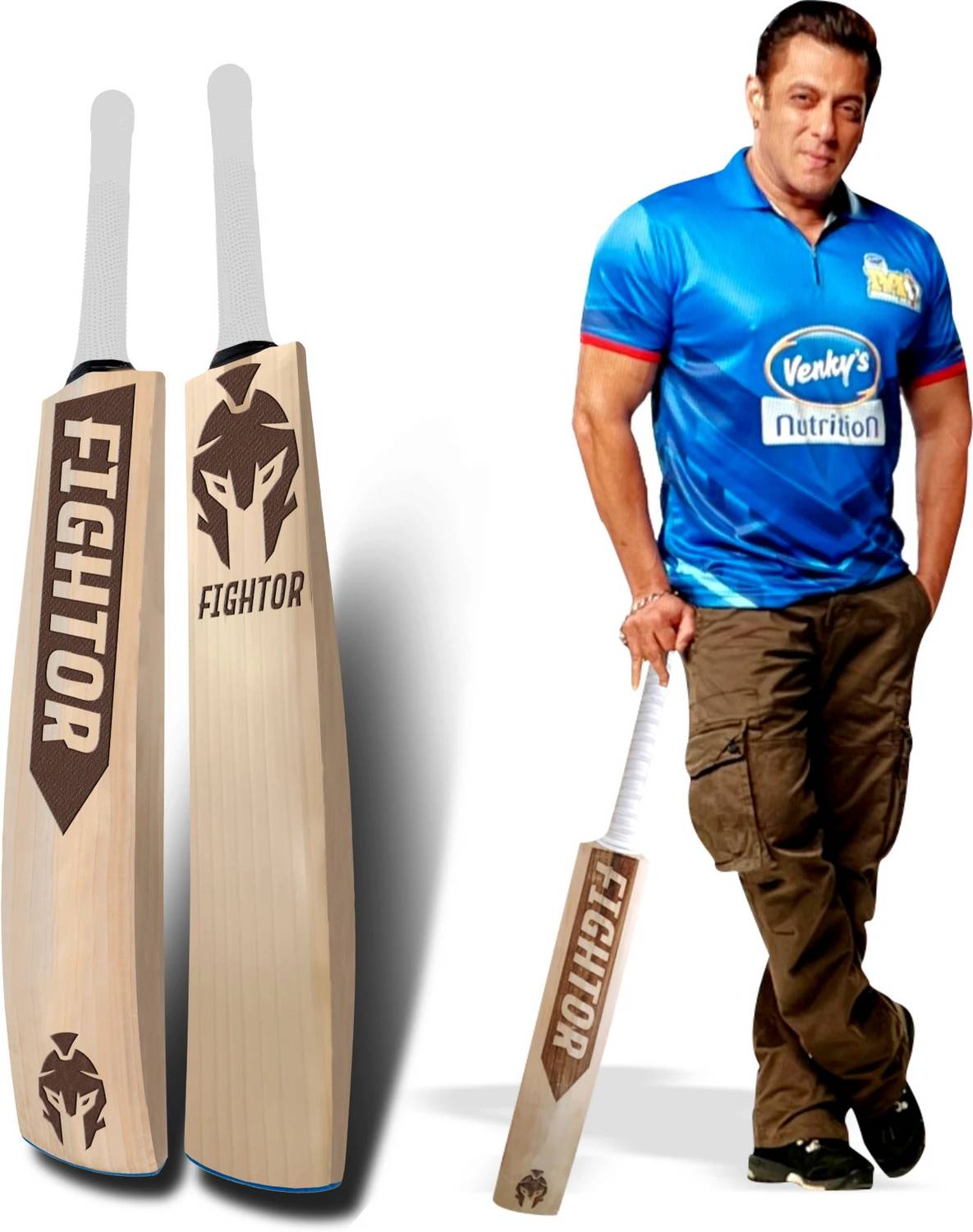 FIGHTOR CRICKET BAT ENGLISH WILLOW SIGNATURE English Willow Crick