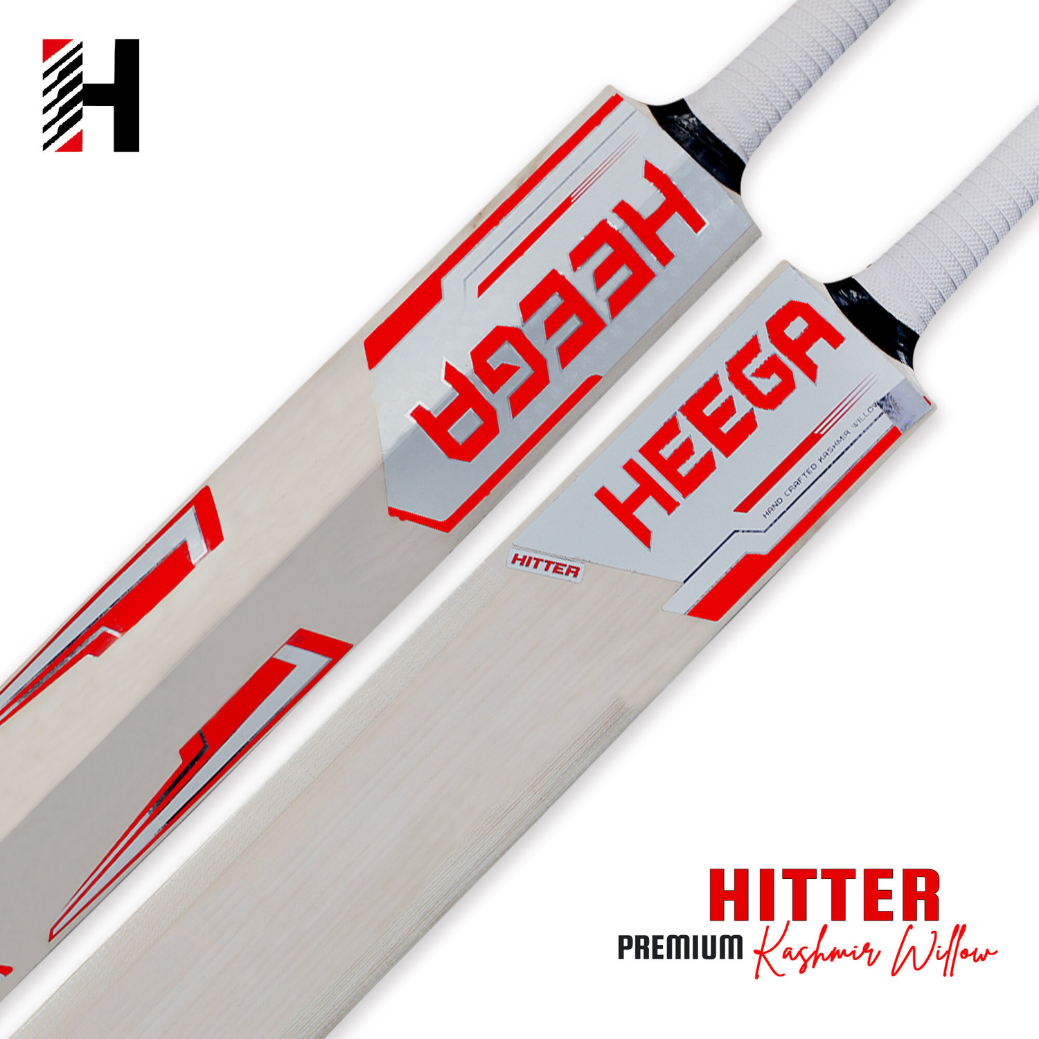 Image of Heega Hitter Edition Kashmir Willow Cricket Bat For 15+ Yrs