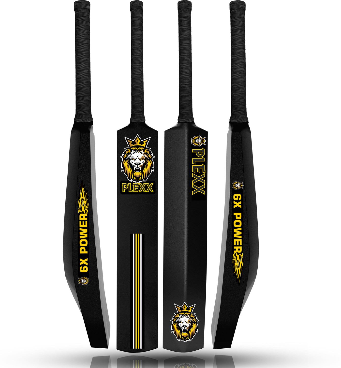 Image of PLEXX Premium & Lightweight Hard Plastic Tennis Cricket Bat | Full Size (34X4.5inch) | PVC /Plastic Cricket Bat For 15+ Yrs