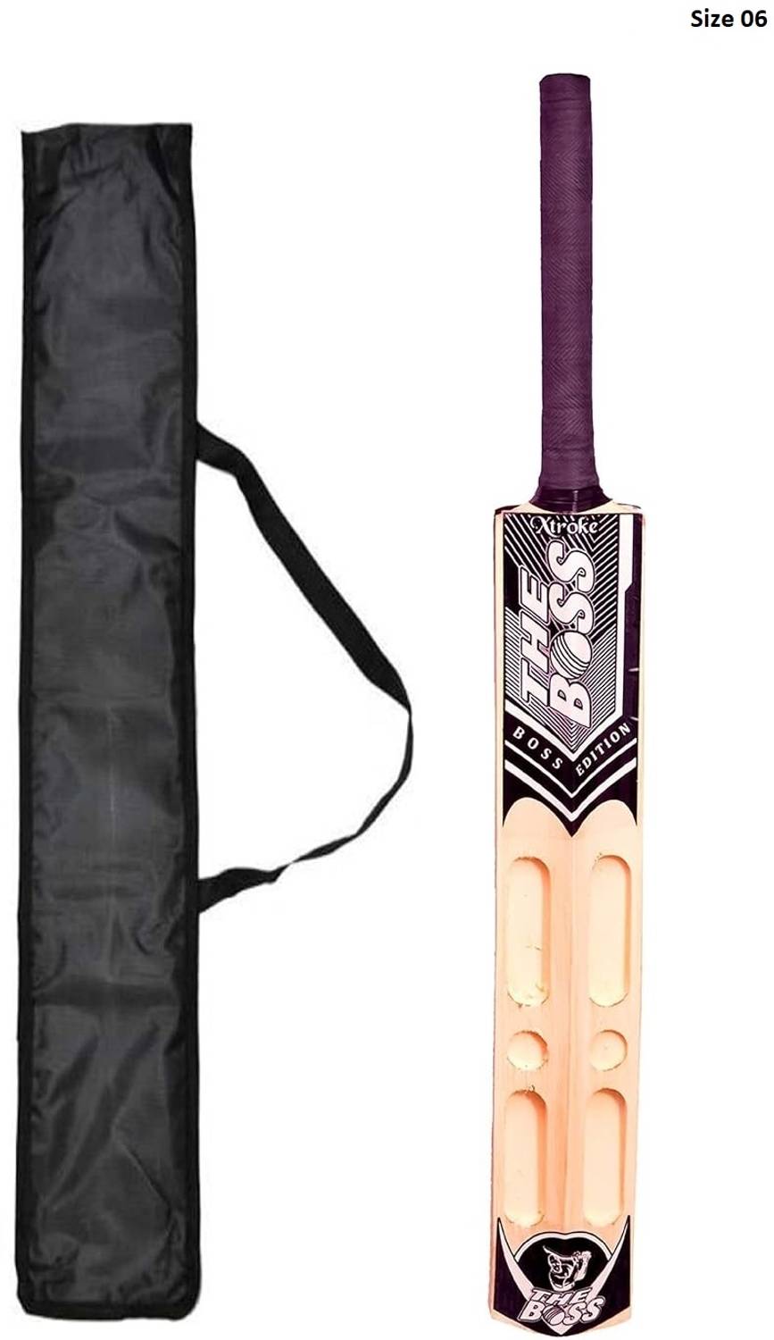 The Boss Edition Scoop Design Premium Cricket Bat With Cover For Advance Play Poplar Willow Cricket Bat For 15+ Yrs - Image 1