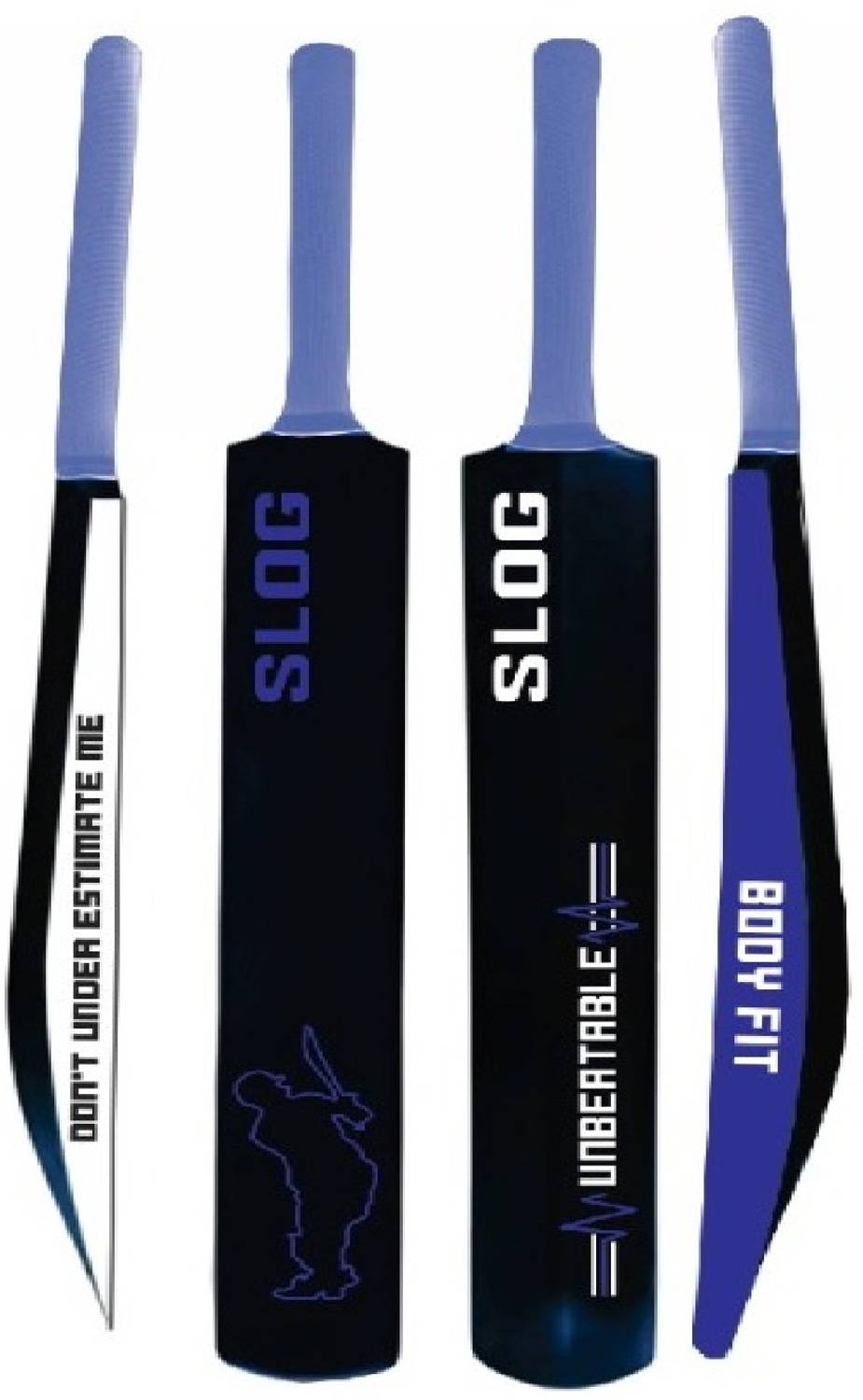 BodyFit Cricket Bat Indoor Outdoor Turf Bat Plastic Tennis Cricket Bat Plastic Men Women PVC/Plastic Cricket Bat For 15+ Yrs