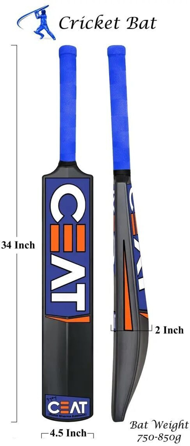 Image of XTROKE The Grand Edition Hard Plastic Cricket bat for All Tennis Balls PVC /Plastic Cricket Bat For 15+ Yrs