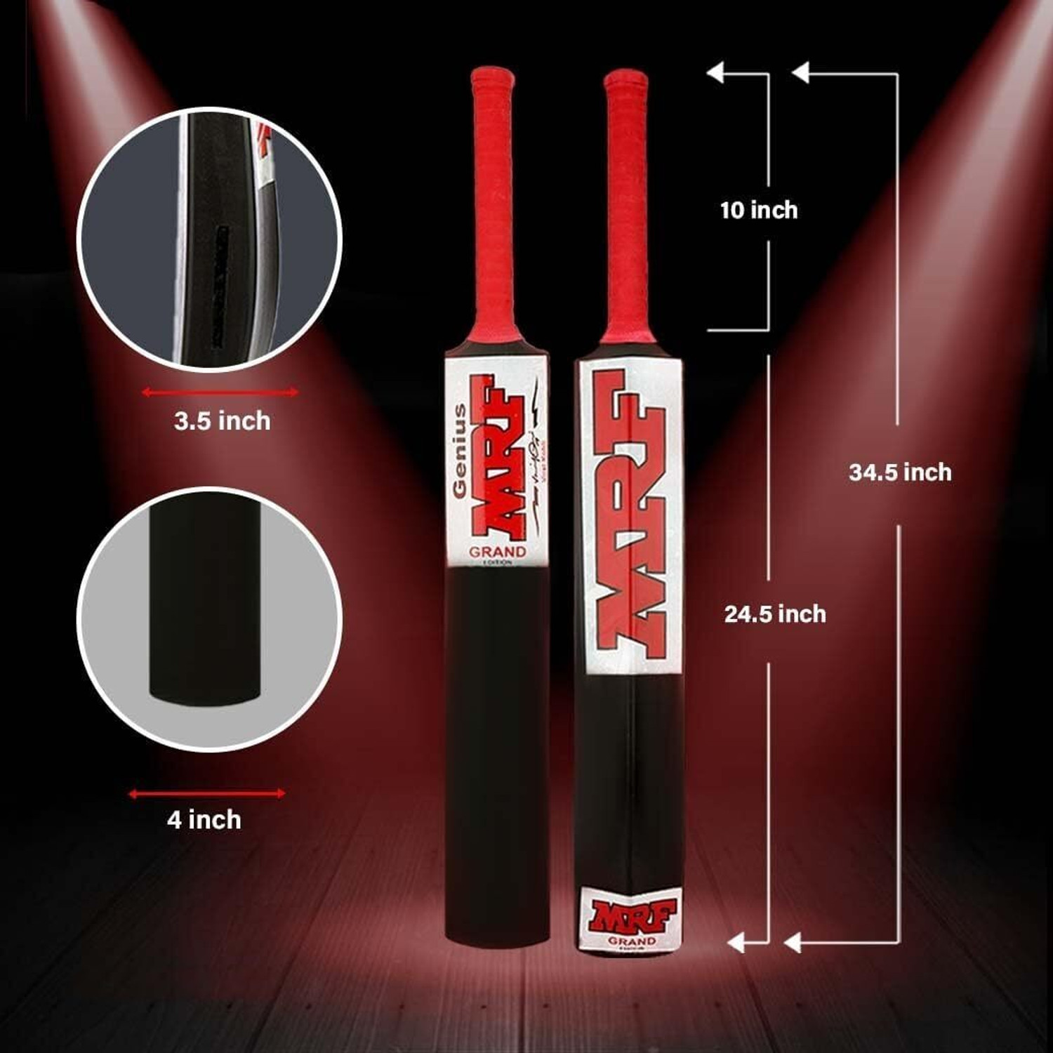 Image of XTROKE The Grand Edition Hard Plastic Cricket Bat for Tennis Ball | Lightweight Durable PVC /Plastic Cricket Bat For 15+ Yrs