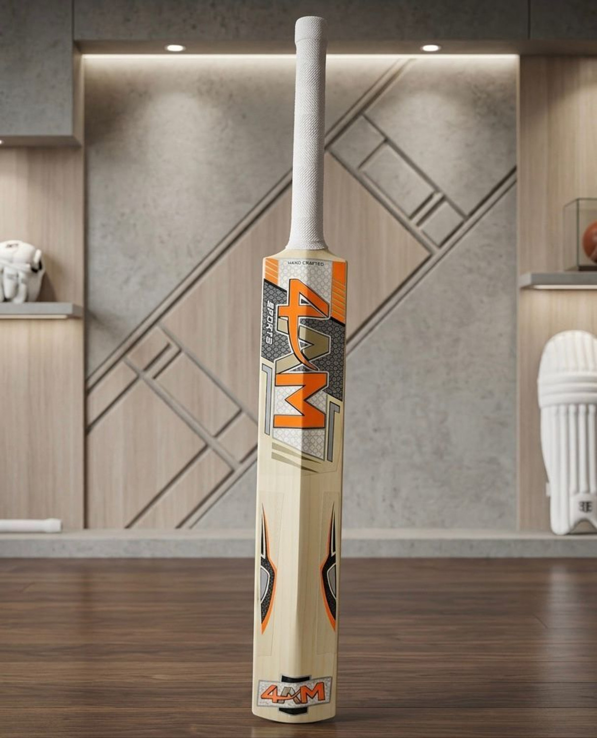 Image of 4am sports super punch grade 1 Poplar Willow Cricket Bat For 11 - 13 Yrs