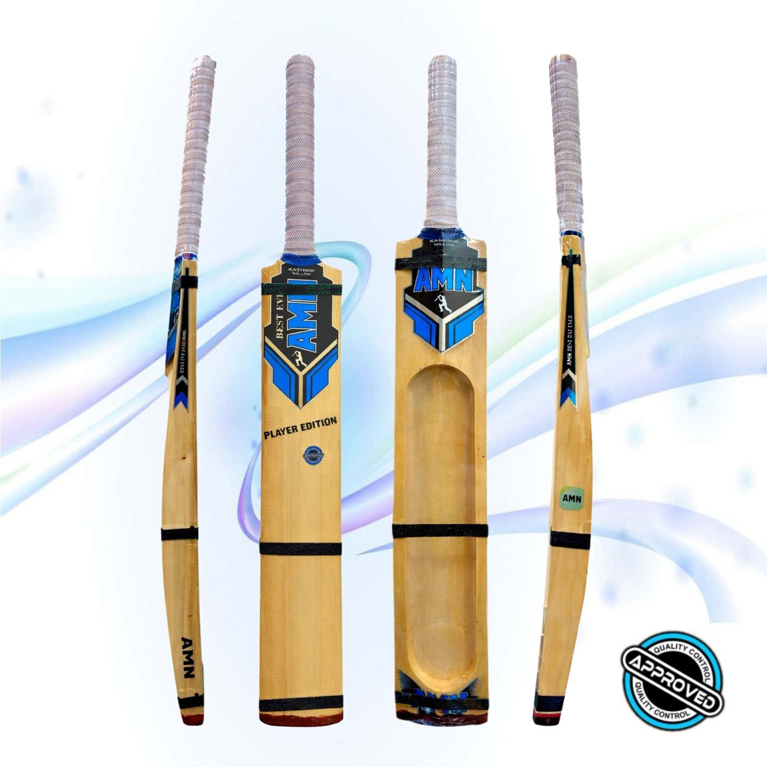 Image of AMN SPORTS Scrop Light Weight Cricket Bat Kashmir Willow For 15+ Yrs(950-1000 g) Kashmir Willow Cricket Bat For 15+ Yrs