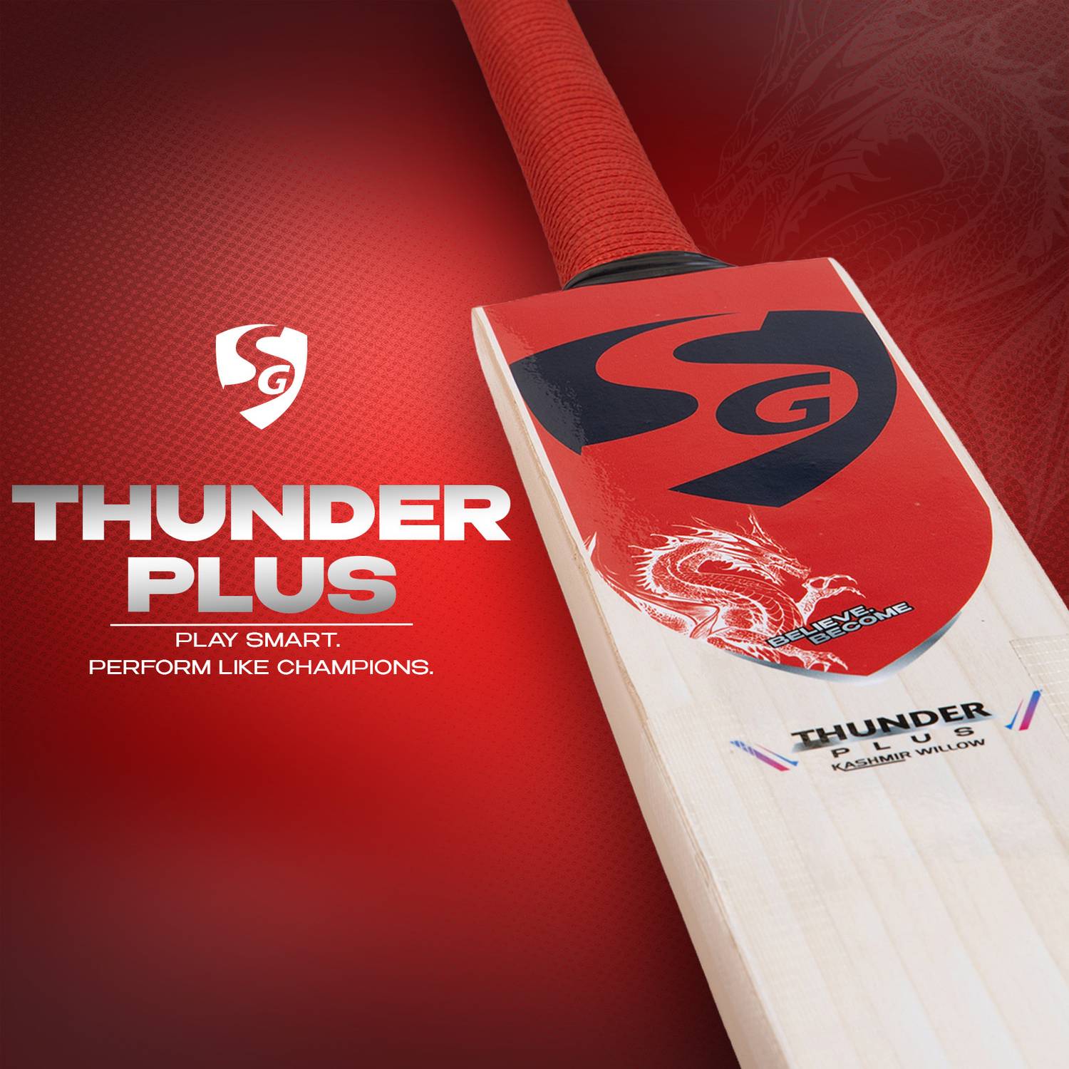 SG THUNDER PLUS Kashmir Willow Cricket Bat - Image 2