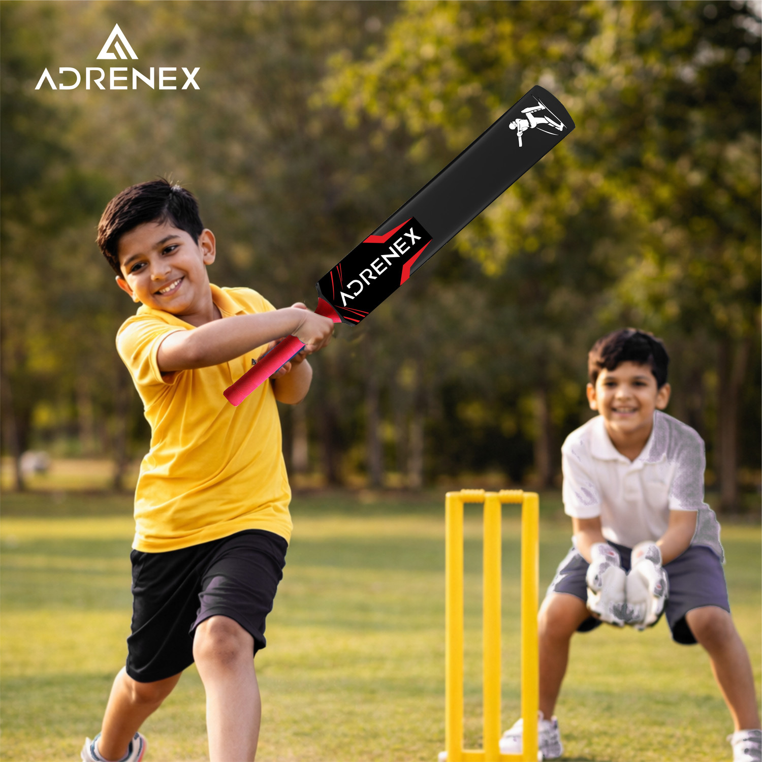 Image of Adrenex JUNIOR Plastic Cricket Kids Bat for (6yr To 7yr) Indoor & Outdoor PVC /Plastic Cricket Bat For 6 - 7 Yrs