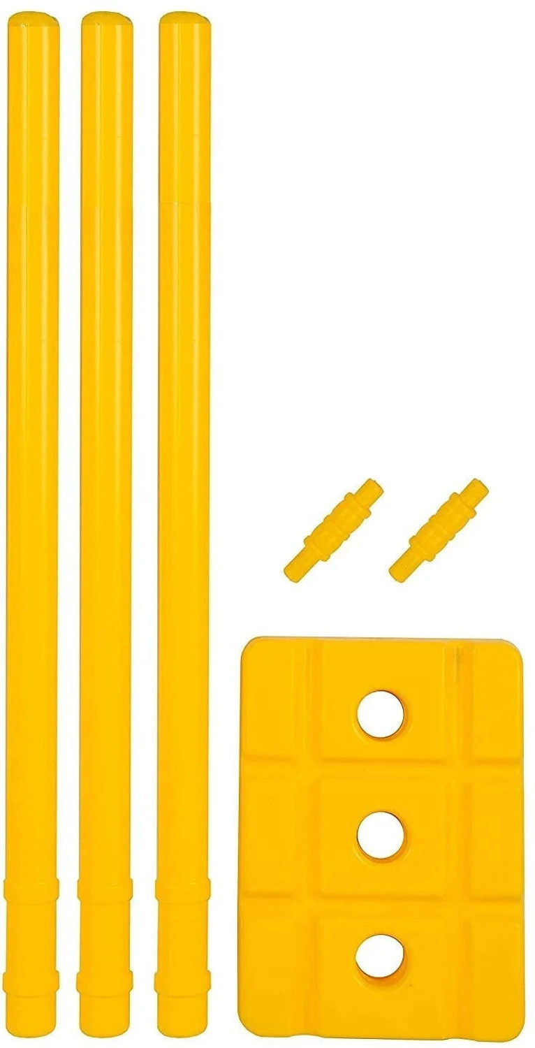 Image of PMG Genius Cricket Bat with PVC Wicket Set & 1 Tennis Ball|Ideal for Aged 5-9 PVC /Plastic Cricket Bat For 6 - 7 Yrs