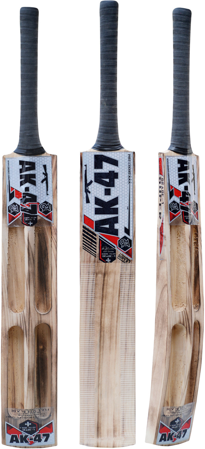 Image of vinox AK47 FULL SIZE BURN CRICKET BAT Kashmir Willow Cricket Bat For 15+ Yrs