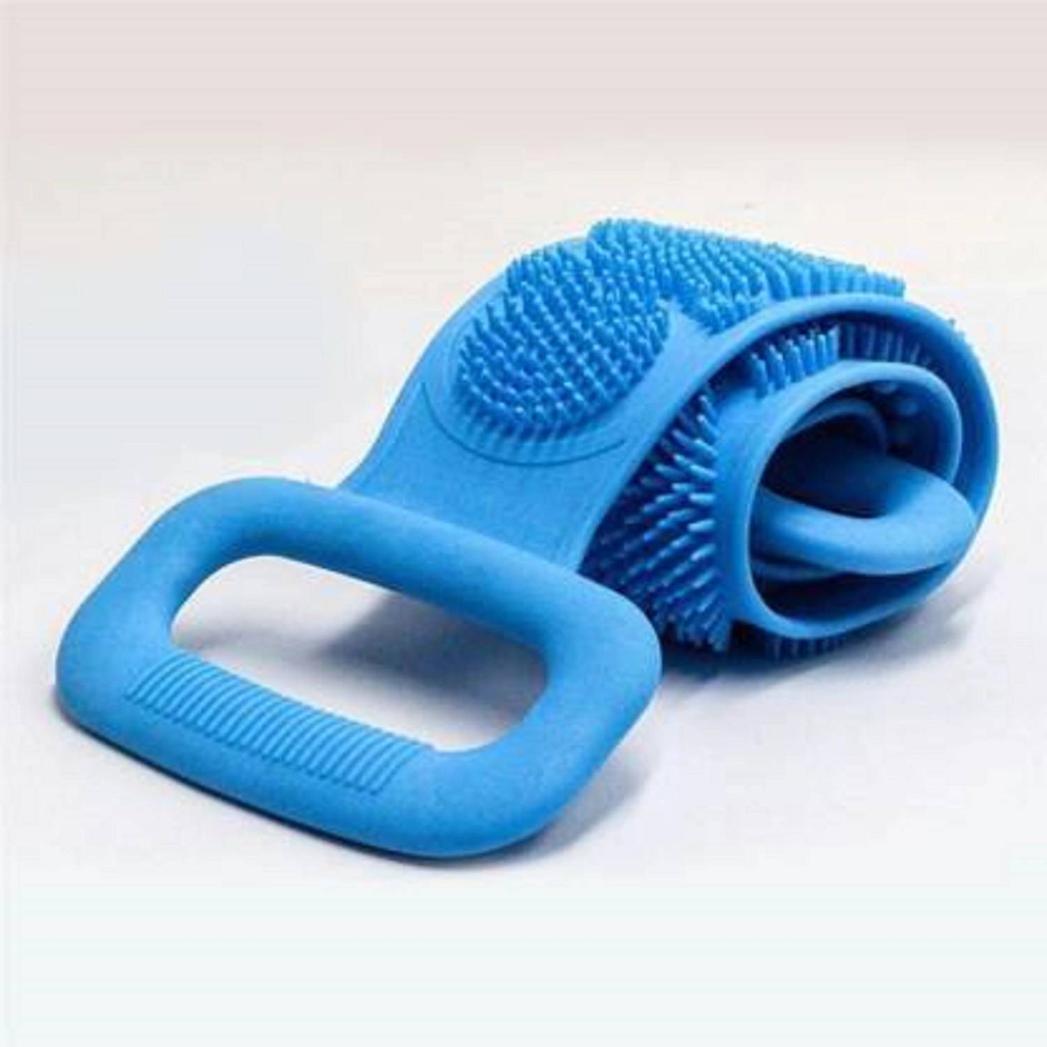 BeeDuck Silicone Double Side Body Back Scrubber Bath Brush Washer For Dead Skin Removal