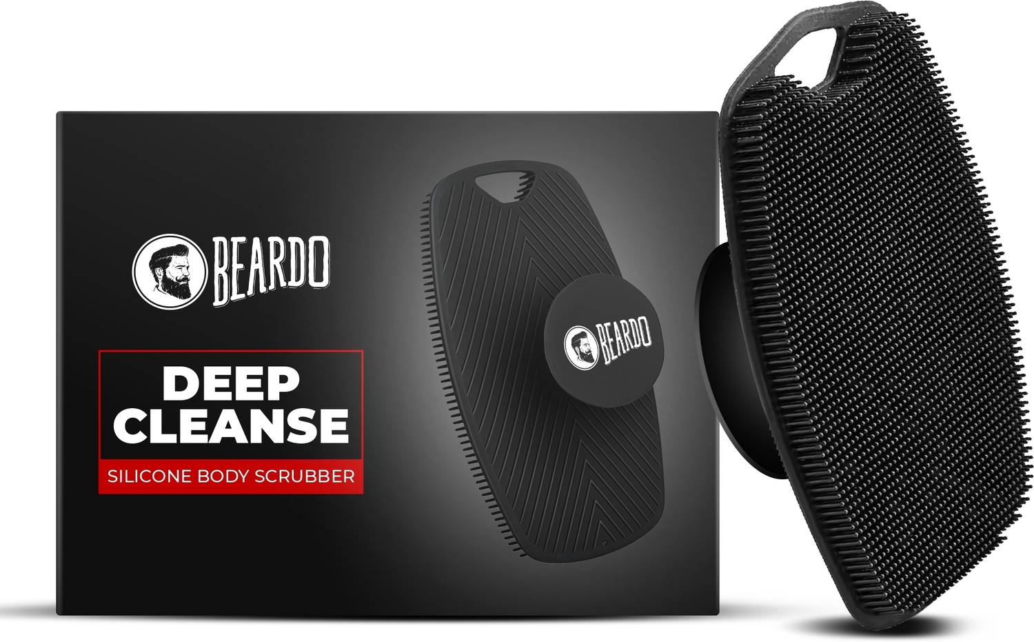 BEARDO Deep Cleansing Silicone Body Scrubber For Men | Body Cleansing Brush and Massage