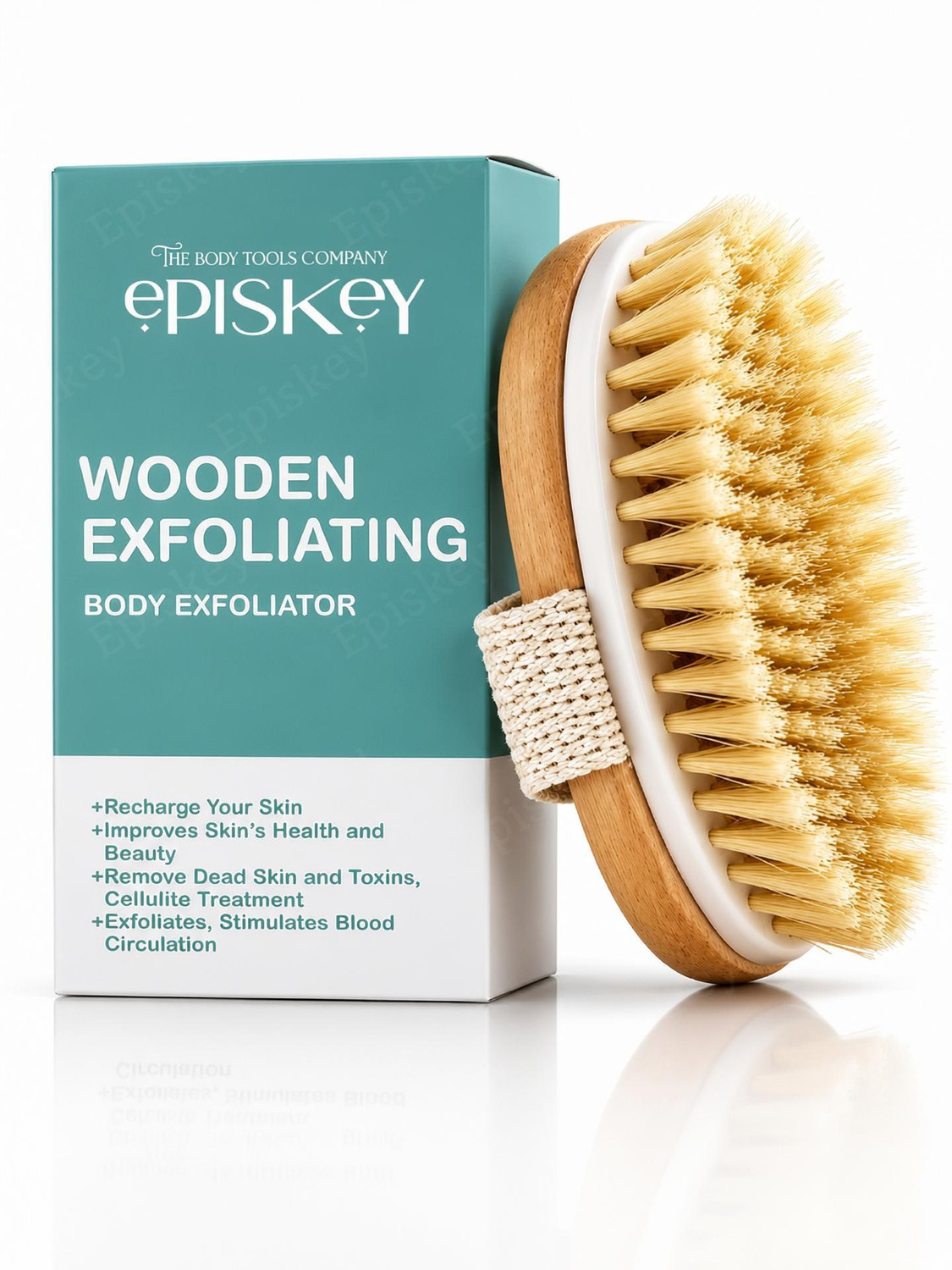 Episkey Dry Skin Body Brush Improves Skin's Health & Beauty With Natural Bristle
