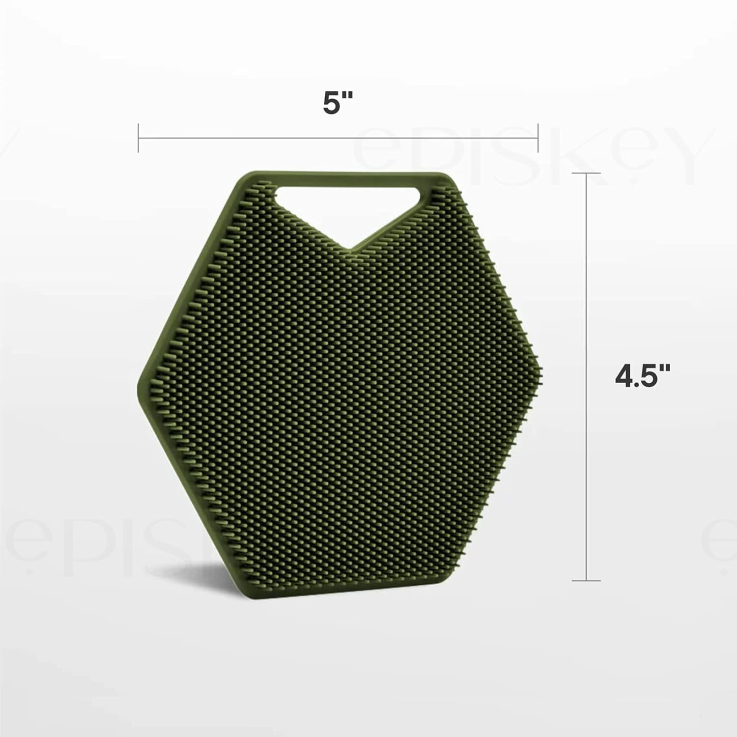 Image of Episkey Body Scrubber|Exfoliates|Deep Cleans|Bespoke Bristles|Ergonomic Handles-Green
