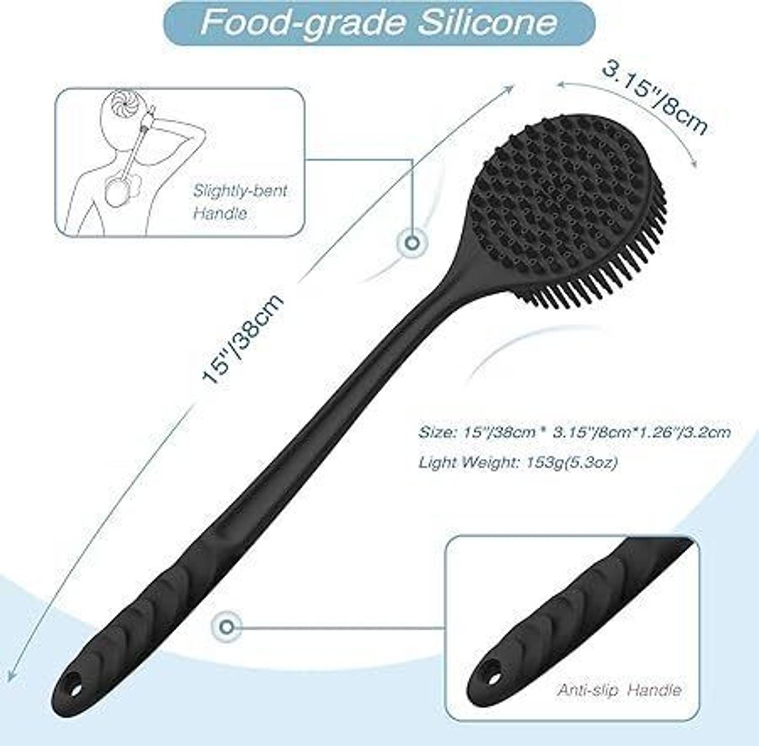 Brûlée 4 in 1 Soft Silicone Back Scrubber - Image 5