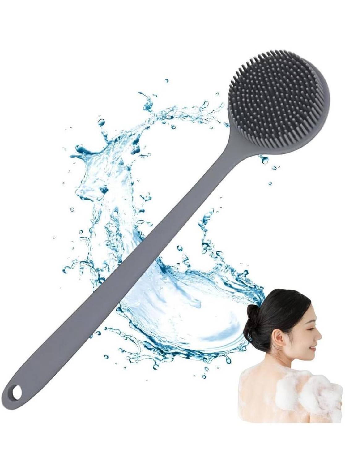 Aivc Silicon Back Brush Grey