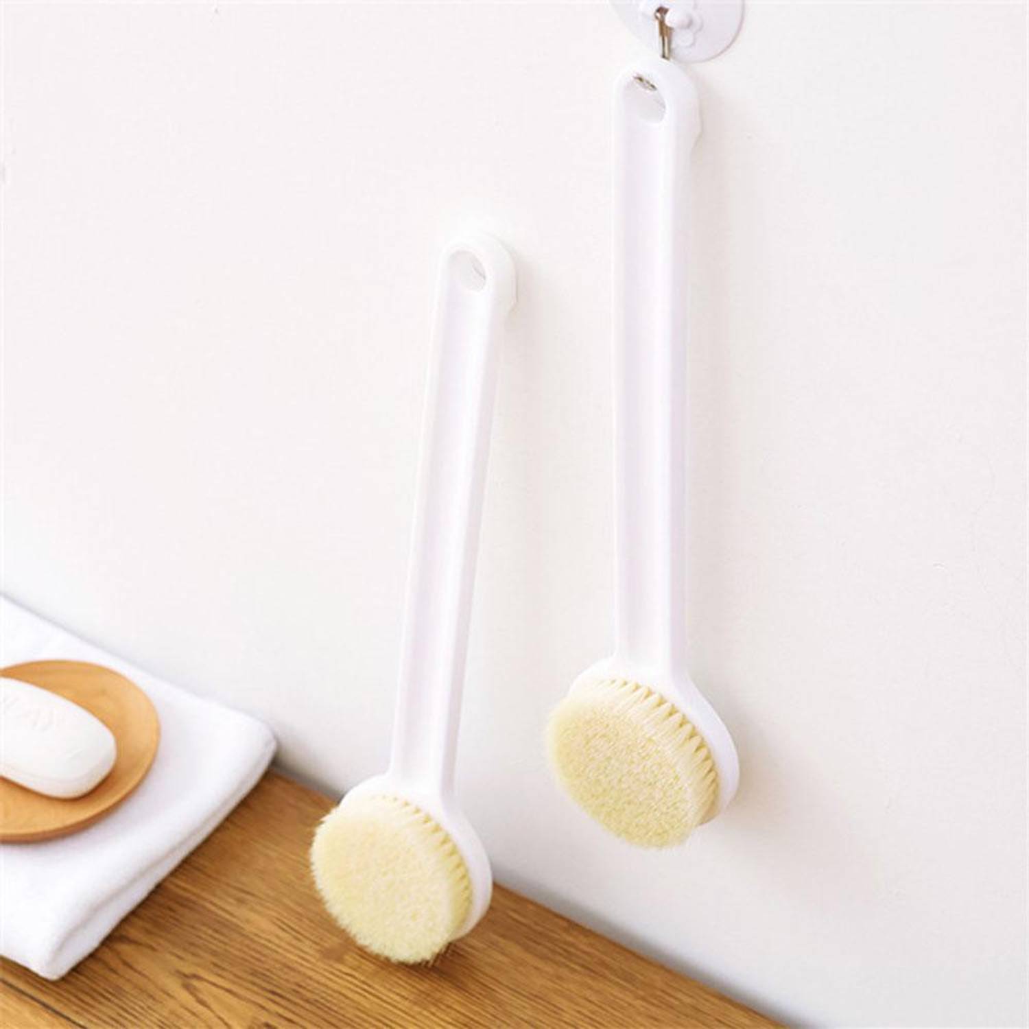 bosig Body Bath Shower Back Brush Massager Spa Scrubber Long Handle