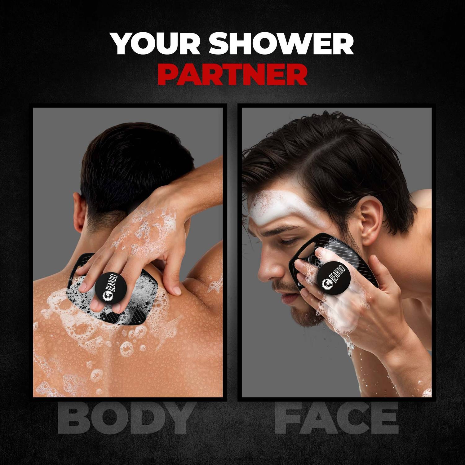 BEARDO Deep Cleansing Silicone Body Scrubber - Image 2
