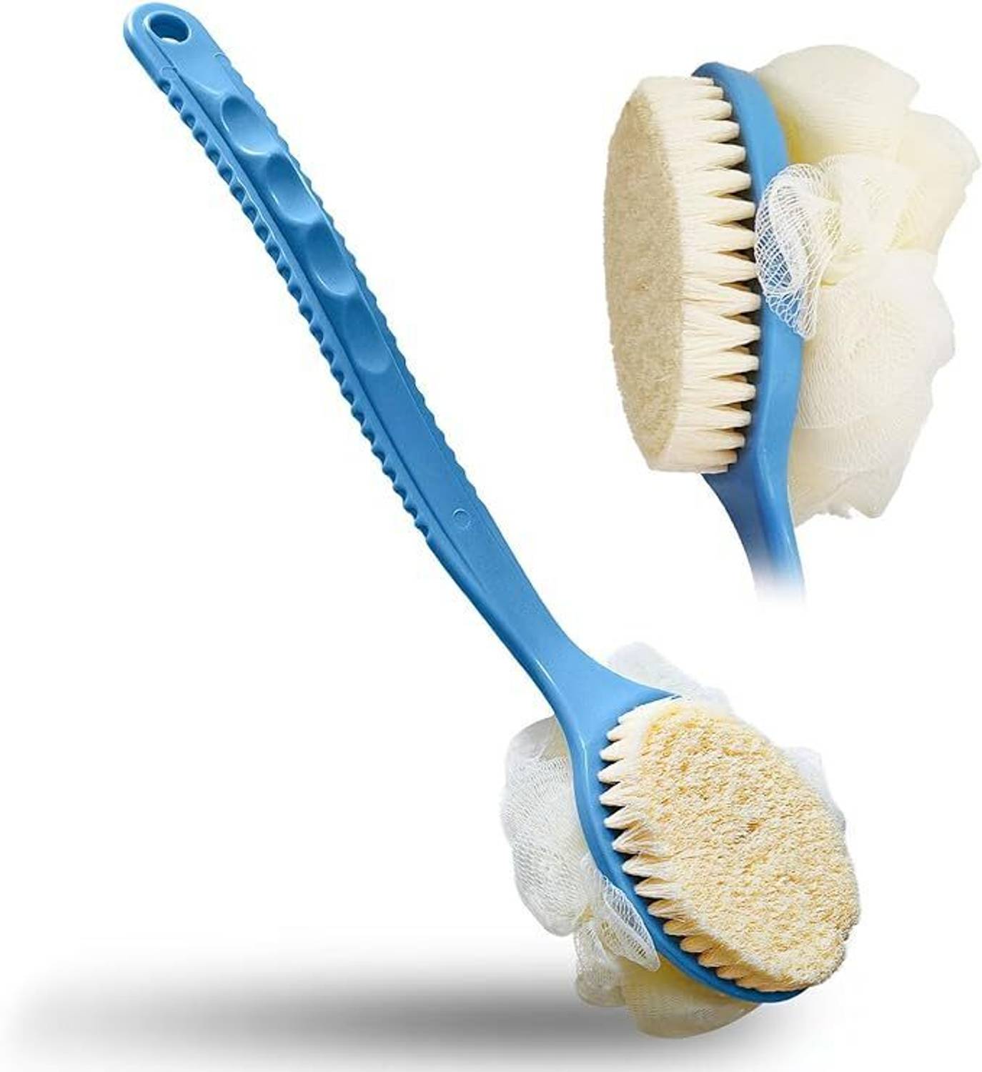 Bhole Imitations conifer 2 IN 1 Loofah with handle Body Brush