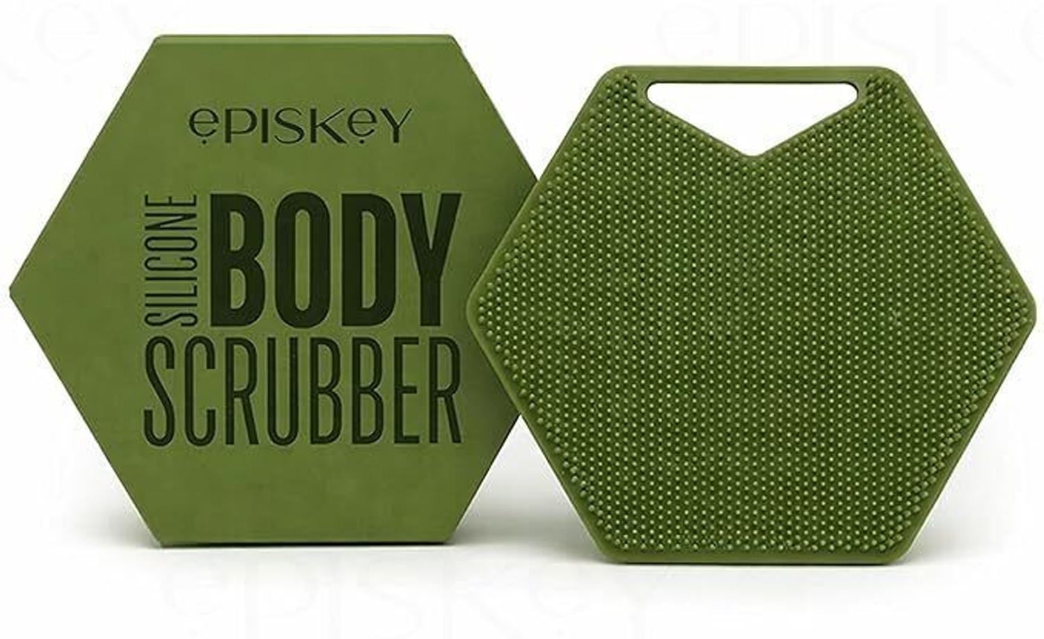 Image of Episkey Body Scrubber|Exfoliates|Deep Cleans|Bespoke Bristles|Ergonomic Handles-Green