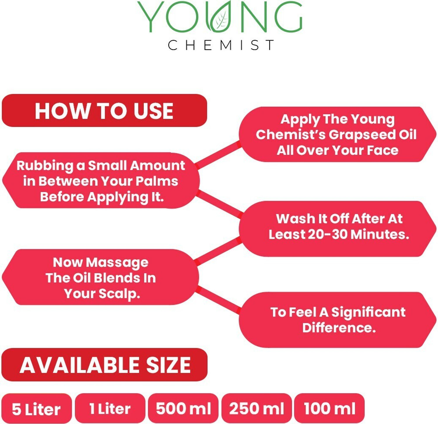 Image of Young Chemist Grapeseed Oil - Cold Pressed Oil for Skin, Hair Care