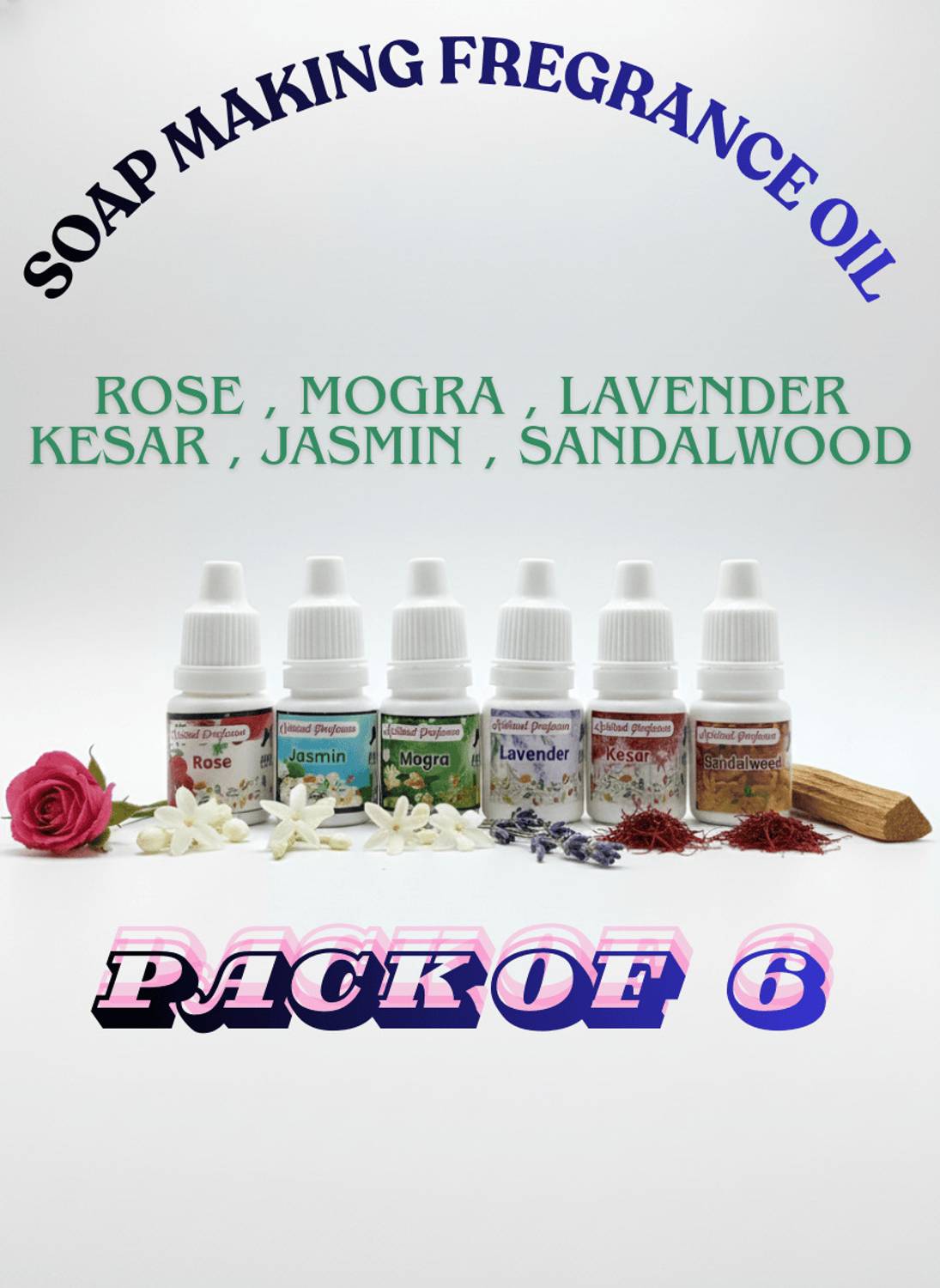 anyways Soap Making Fragrance oil for Handmade Soap PACK OF 6
