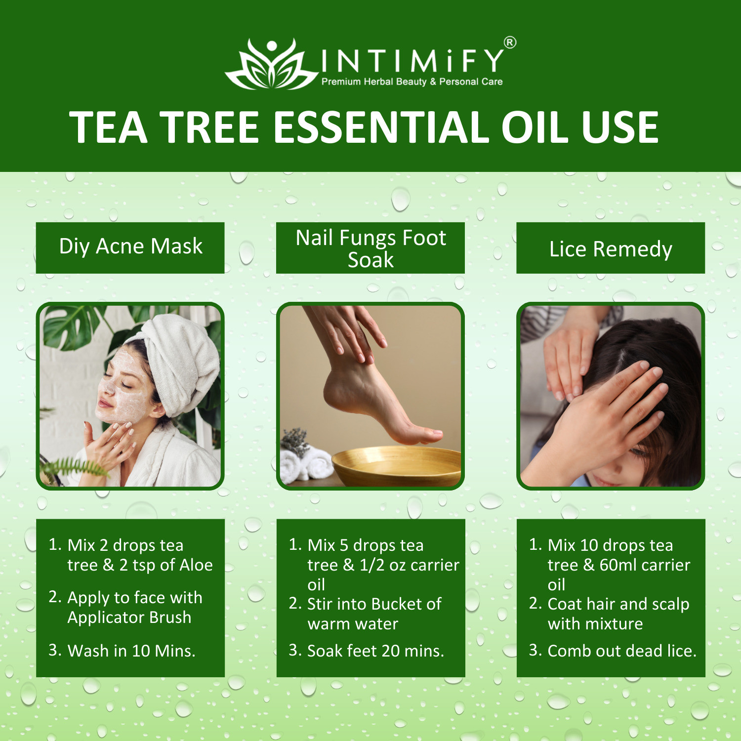 Image of INTIMIFY Tea Tree Essential Oil For Face, Skin, Hair, 100% Pure and Natural