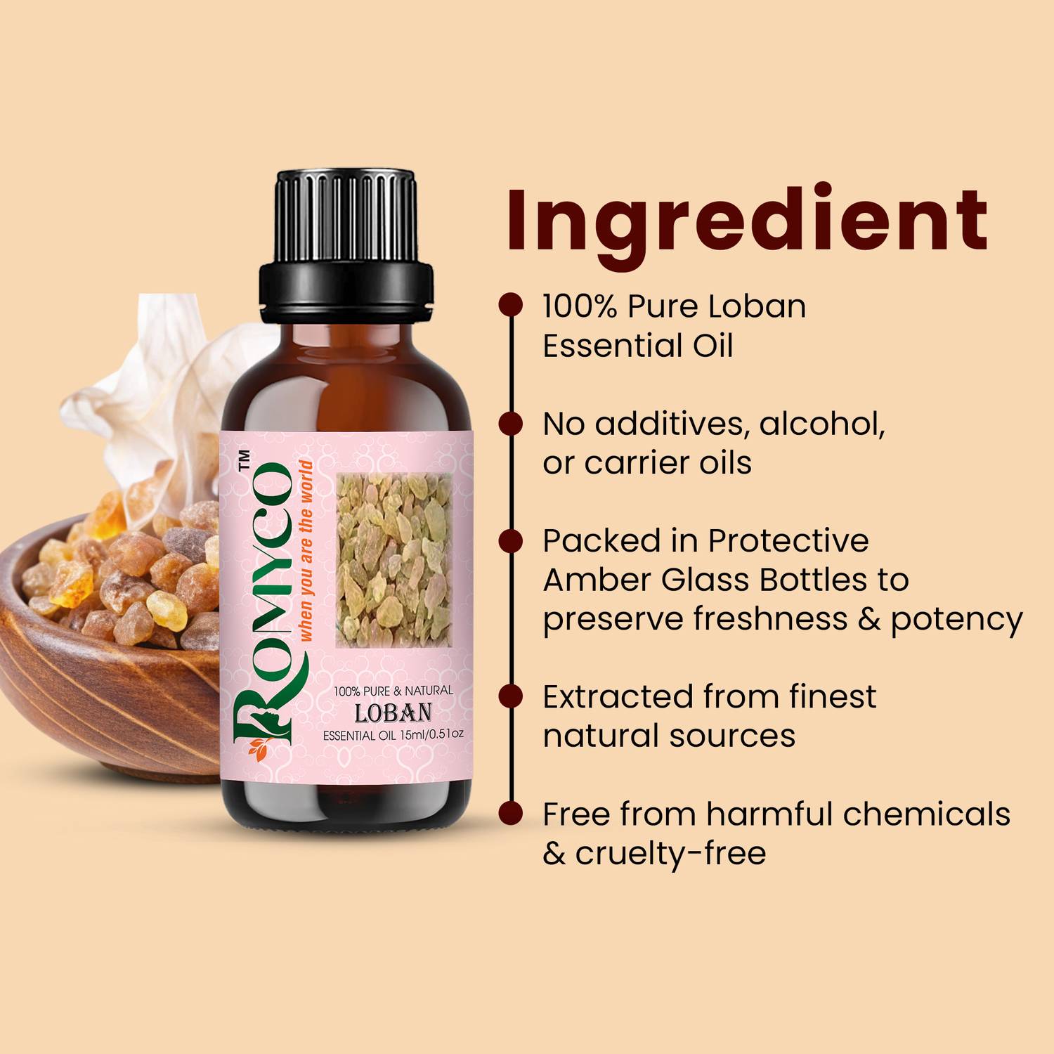 ROMYCO Loban Frankincense Essential Oil - Image 5