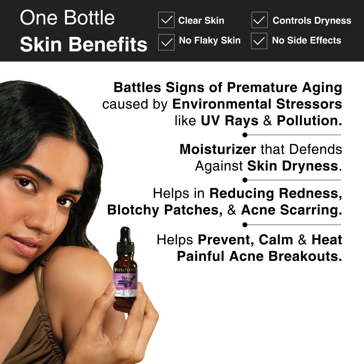 Image of Soulflower Essential Oil Lavender| 100% Pure, Natural and Undiluted for Hair, Skin and Face