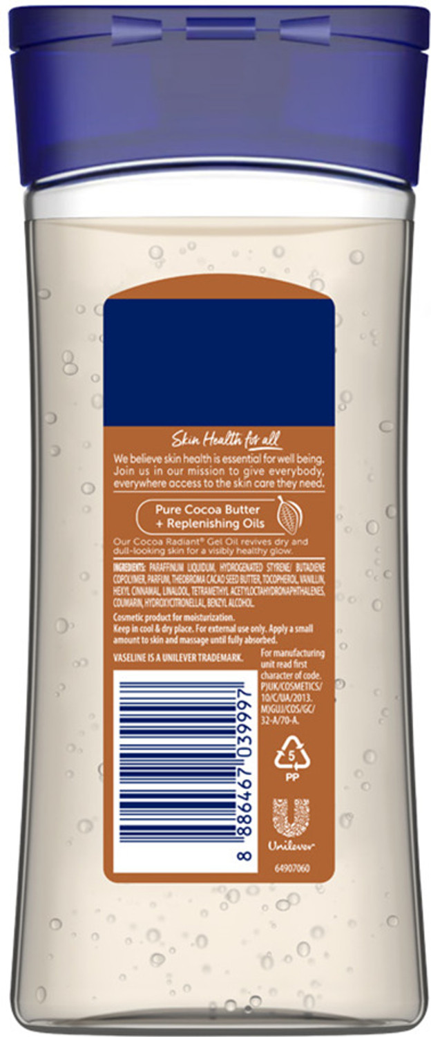 Image of Vaseline Intensive Care Cocoa Radiant Body Oil