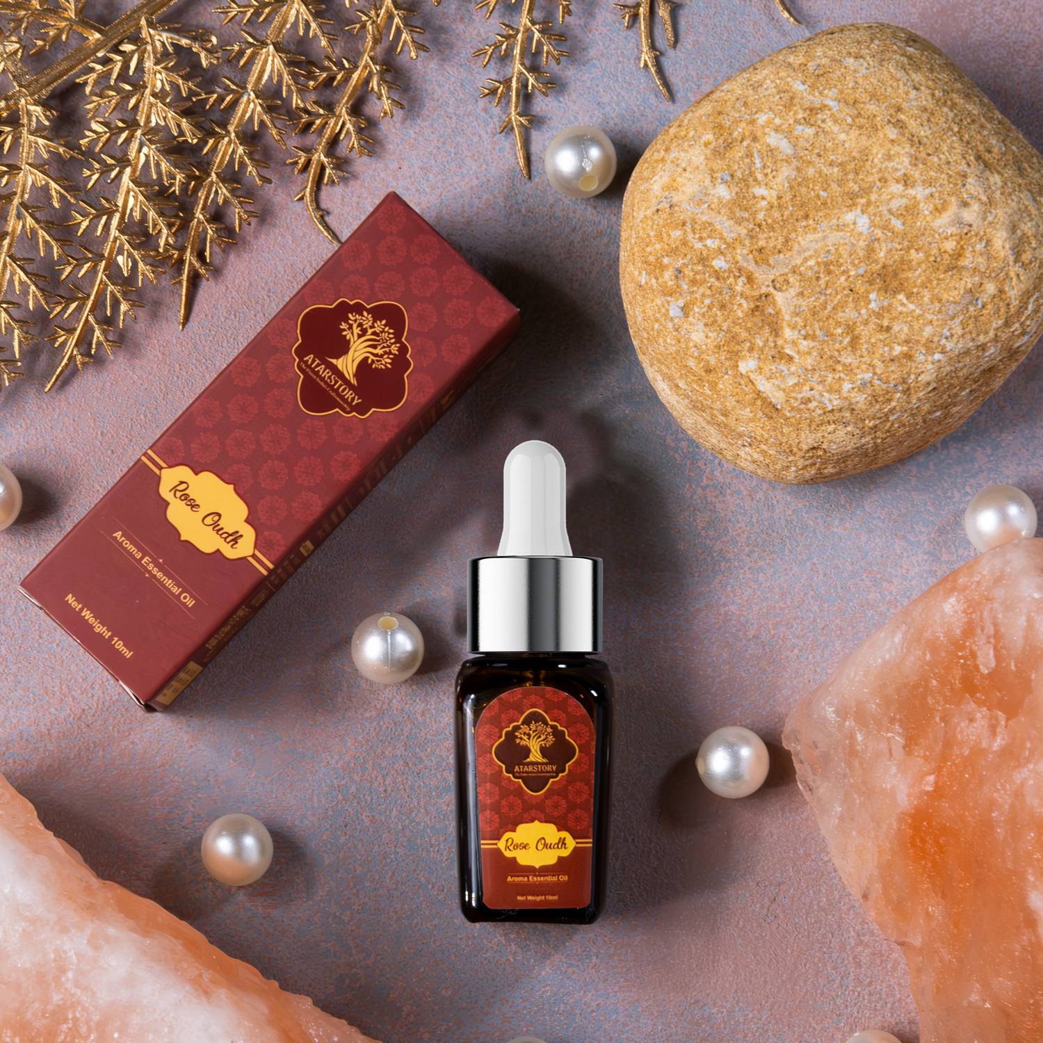 ATARSTORY Aroma Diffuser Essential Oil, Air Freshener Premium Quality, Rose Oudh Car Freshener Aroma Oil, Diffuser Diffuser Oil | Premium Quality Aroma Oil | Air Freshener | Home Fragrance