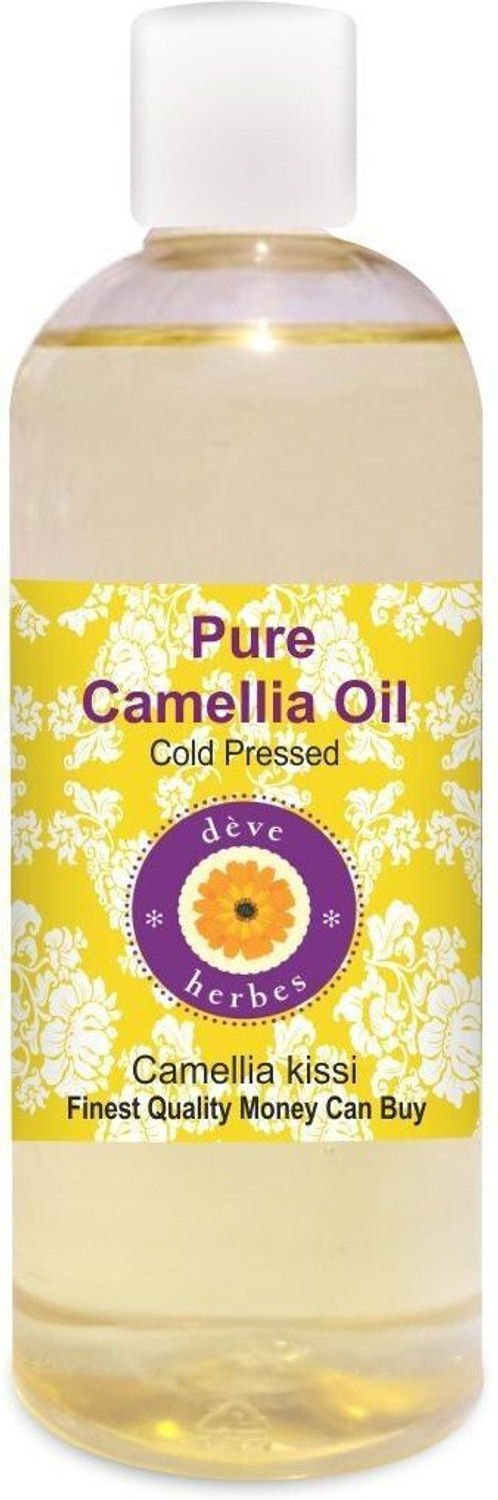 Image of deve herbes Pure Camellia Oil (Camellia kissi) 100% Natural Therapeutic Grade Cold Pressed