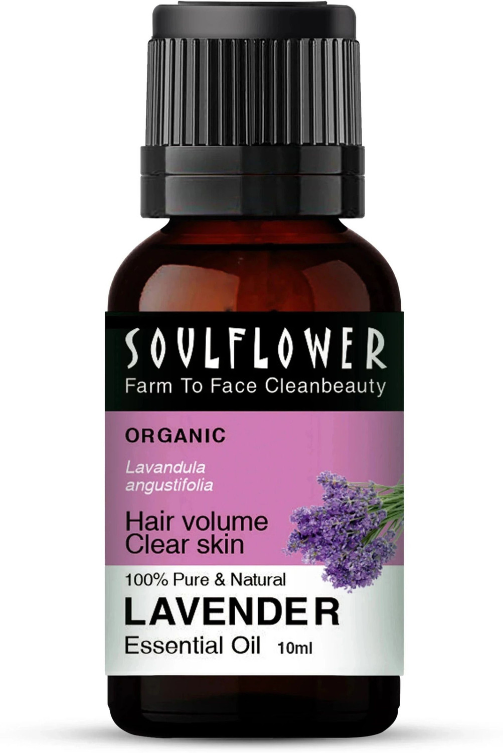 Image of Soulflower Lavender Essential Oil | For Hair Growth, Skin Care, Stress Relief | 100% Pure |