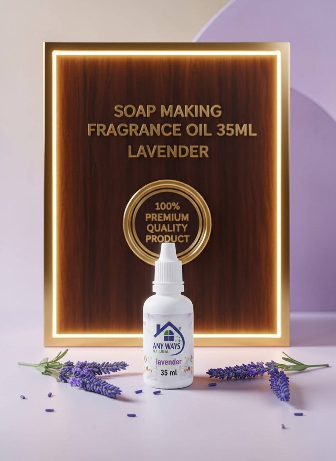 anyways Lavender Fragrance Oil for Soap Making & DIY Crafts - 35ml