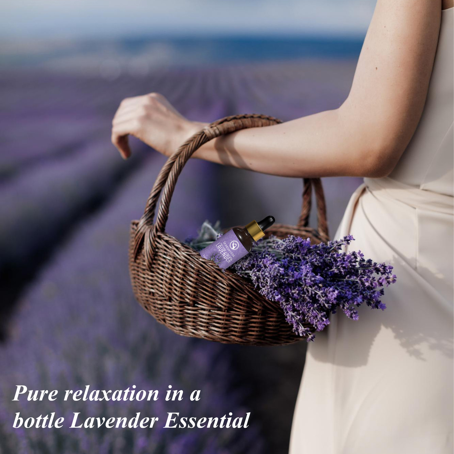 Image of Sparshveda Pure Lavender Essential Oil | Calming, Aromatic & Ideal for Diffusers